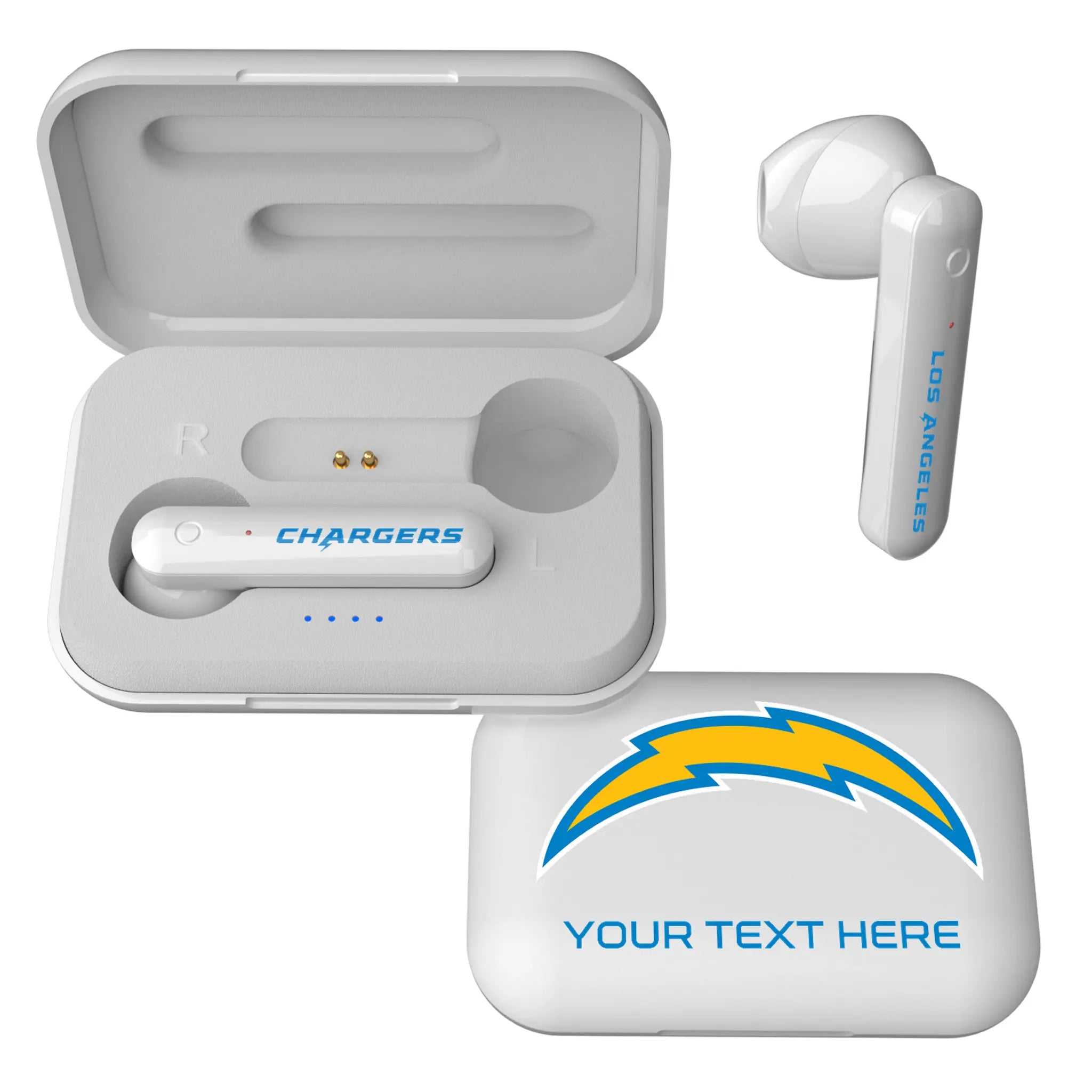 Los Angeles Chargers Personalized Insignia Wireless TWS Earbuds