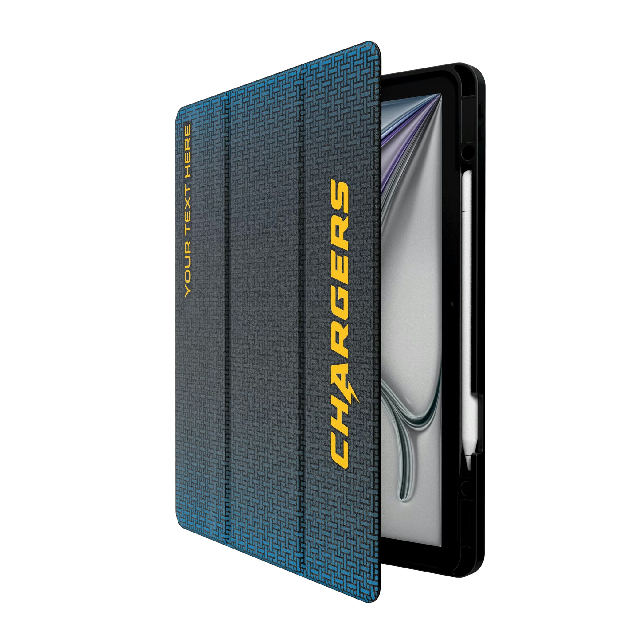 Los Angeles Chargers Personalized Linen iPad Tablet Case for Apple iPad