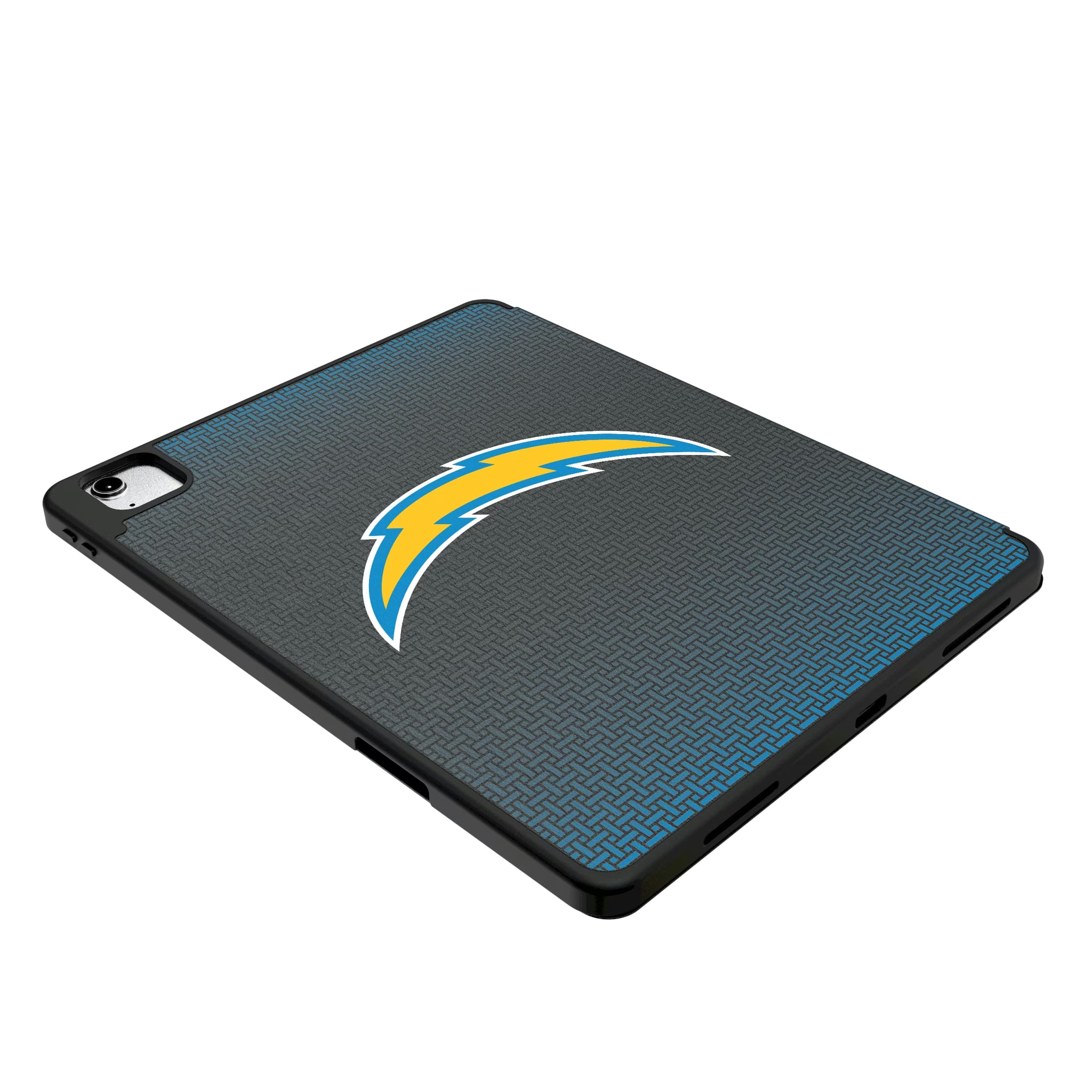 Los Angeles Chargers Personalized Linen iPad Tablet Case for Apple iPad - Isometric View