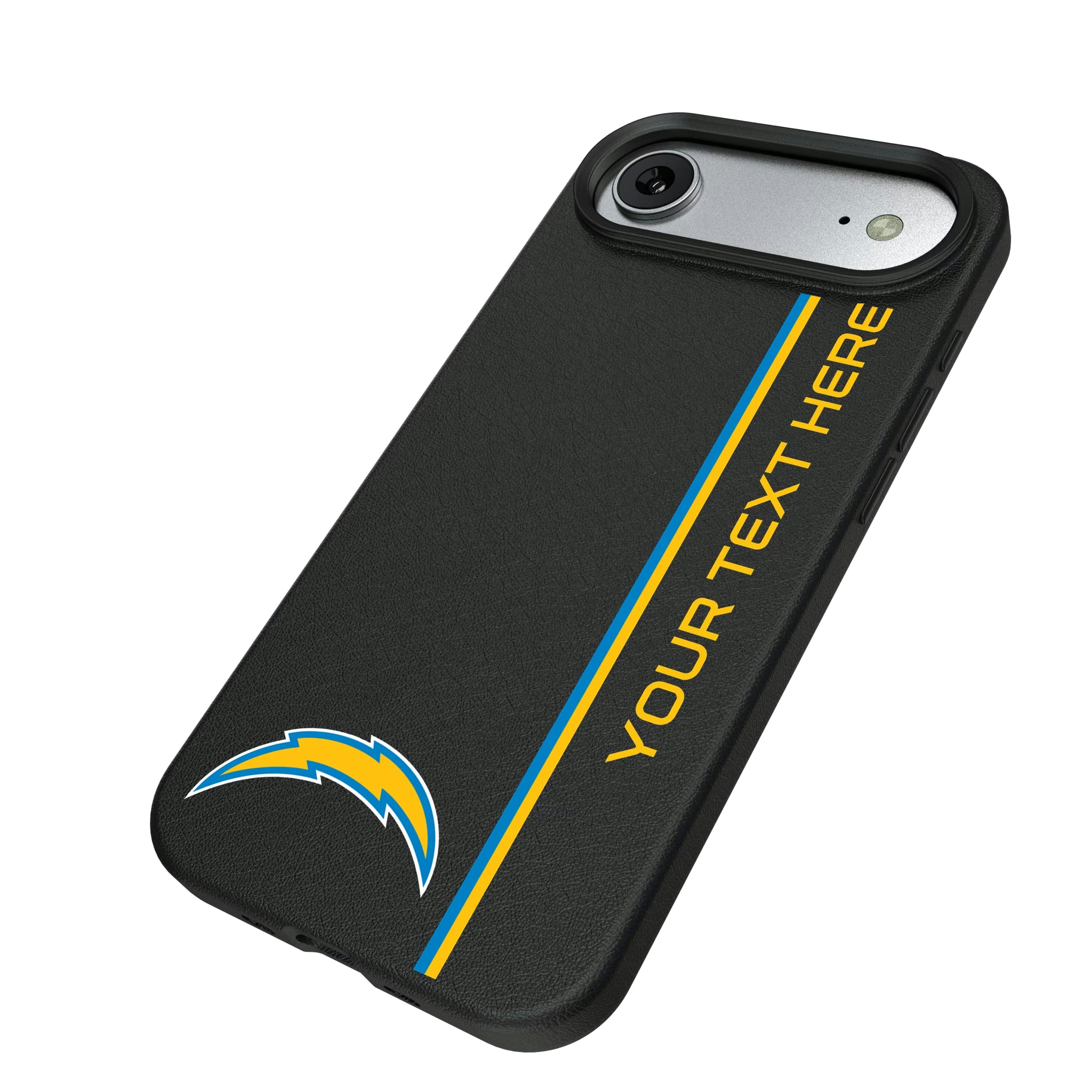 Los Angeles Chargers Personalized Sidebard iPhone MagSafe Compatible Phone Case for Apple iPhone - Isometric View#Device_iPhone Air