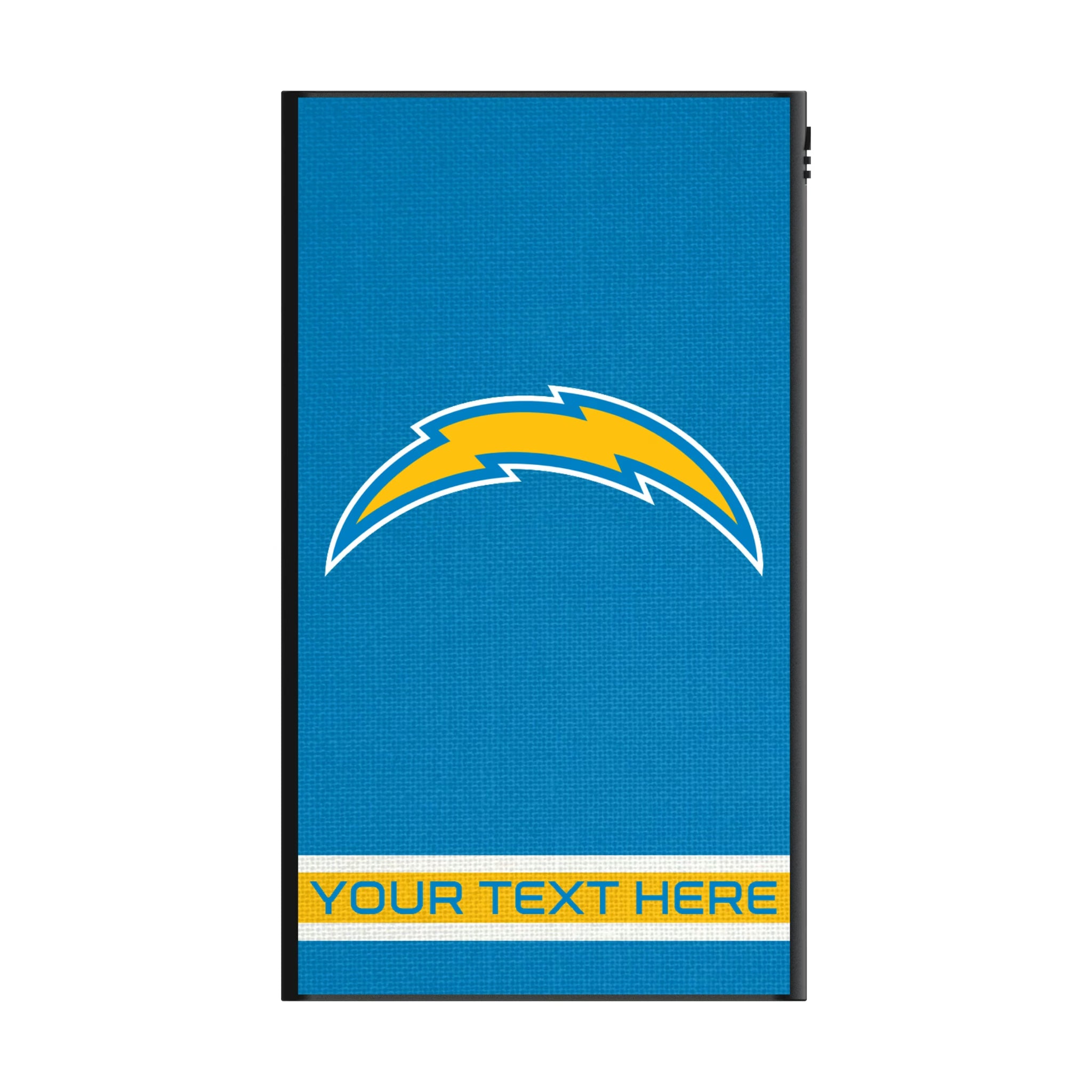 Los Angeles Chargers Personalized Stripe 5000mAh Flat Powerbank