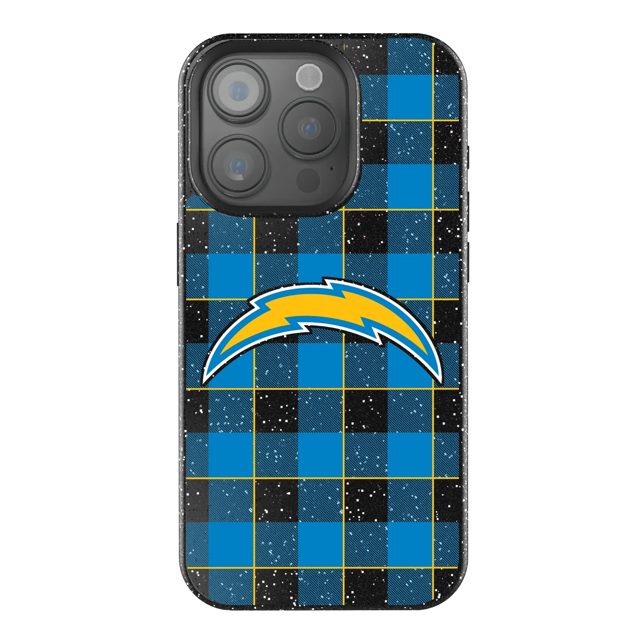 Los Angeles Chargers Plaid iPhone Bling Phone Case for Apple iPhone