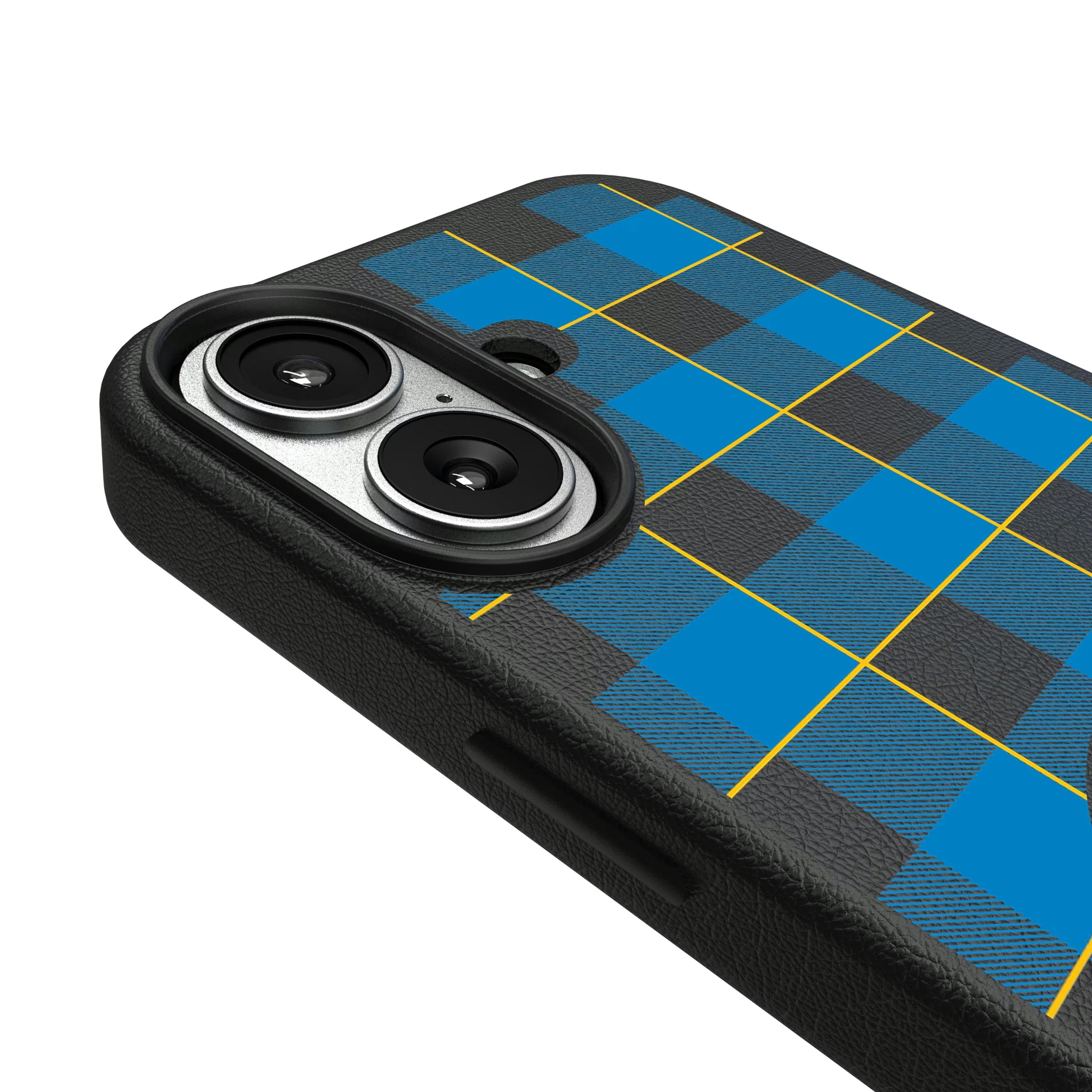 Los Angeles Chargers Plaid iPhone MagSafe Compatible Phone Case for Apple iPhone - Detail#Device_iPhone 17