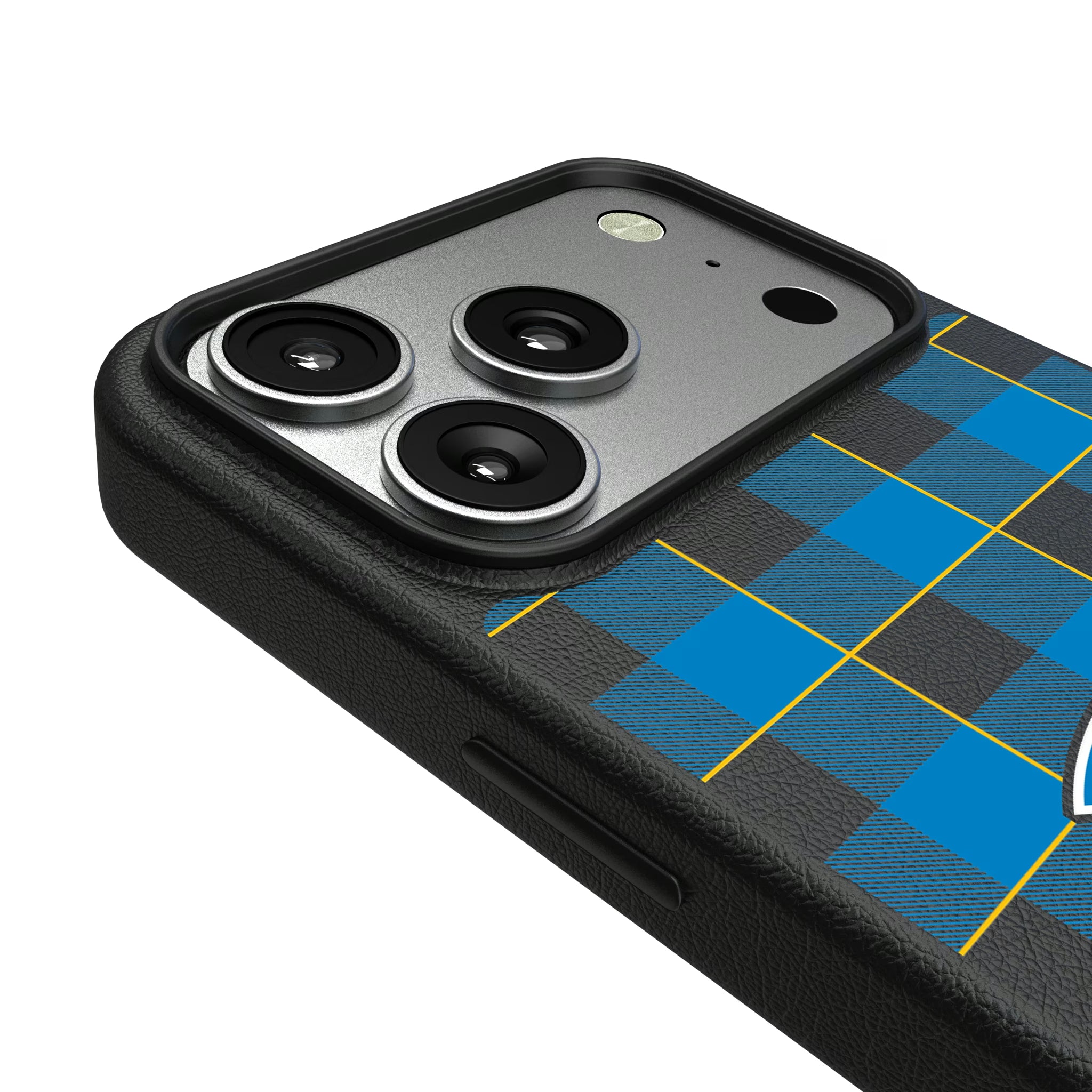 Los Angeles Chargers Plaid iPhone MagSafe Compatible Phone Case for Apple iPhone - Detail#Device_iPhone 17 Pro
