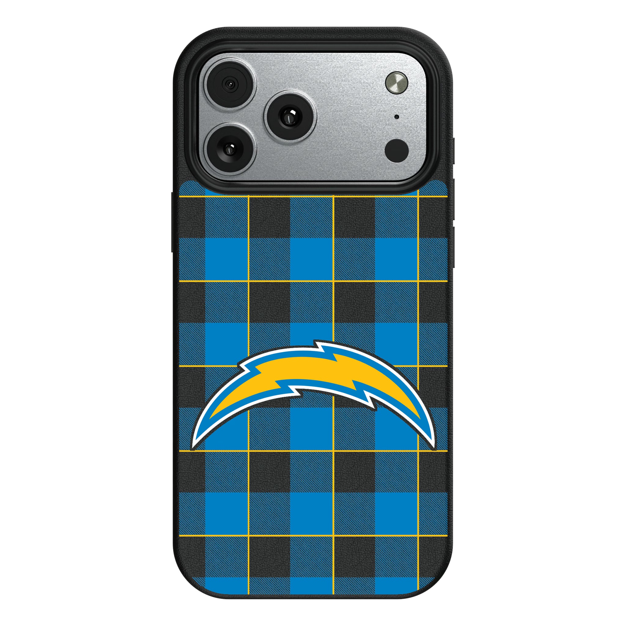 Los Angeles Chargers Plaid iPhone MagSafe Compatible Phone Case for Apple iPhone#Device_iPhone 17 Pro Max