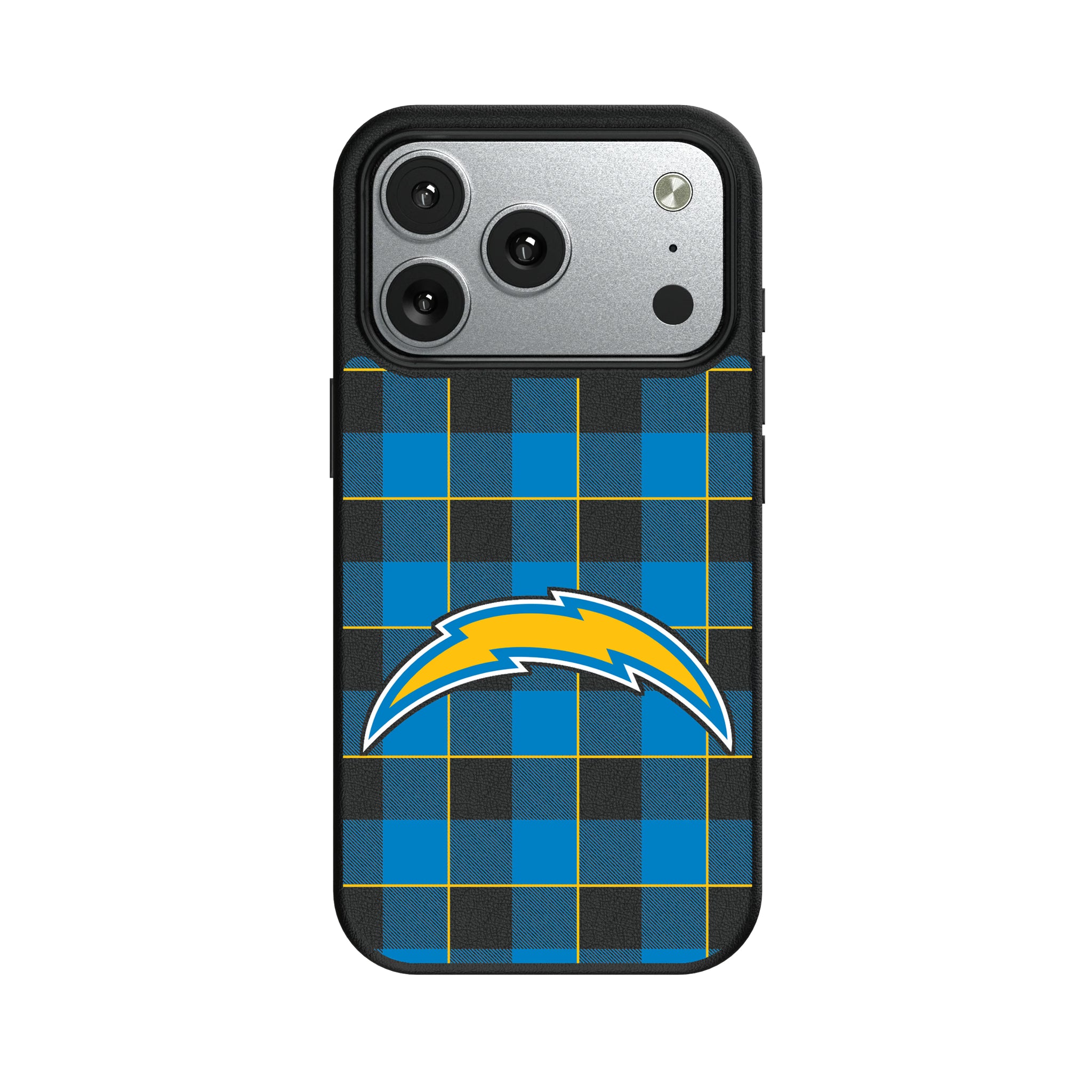 Los Angeles Chargers Plaid iPhone MagSafe Compatible Phone Case for Apple iPhone#Device_iPhone 17 Pro
