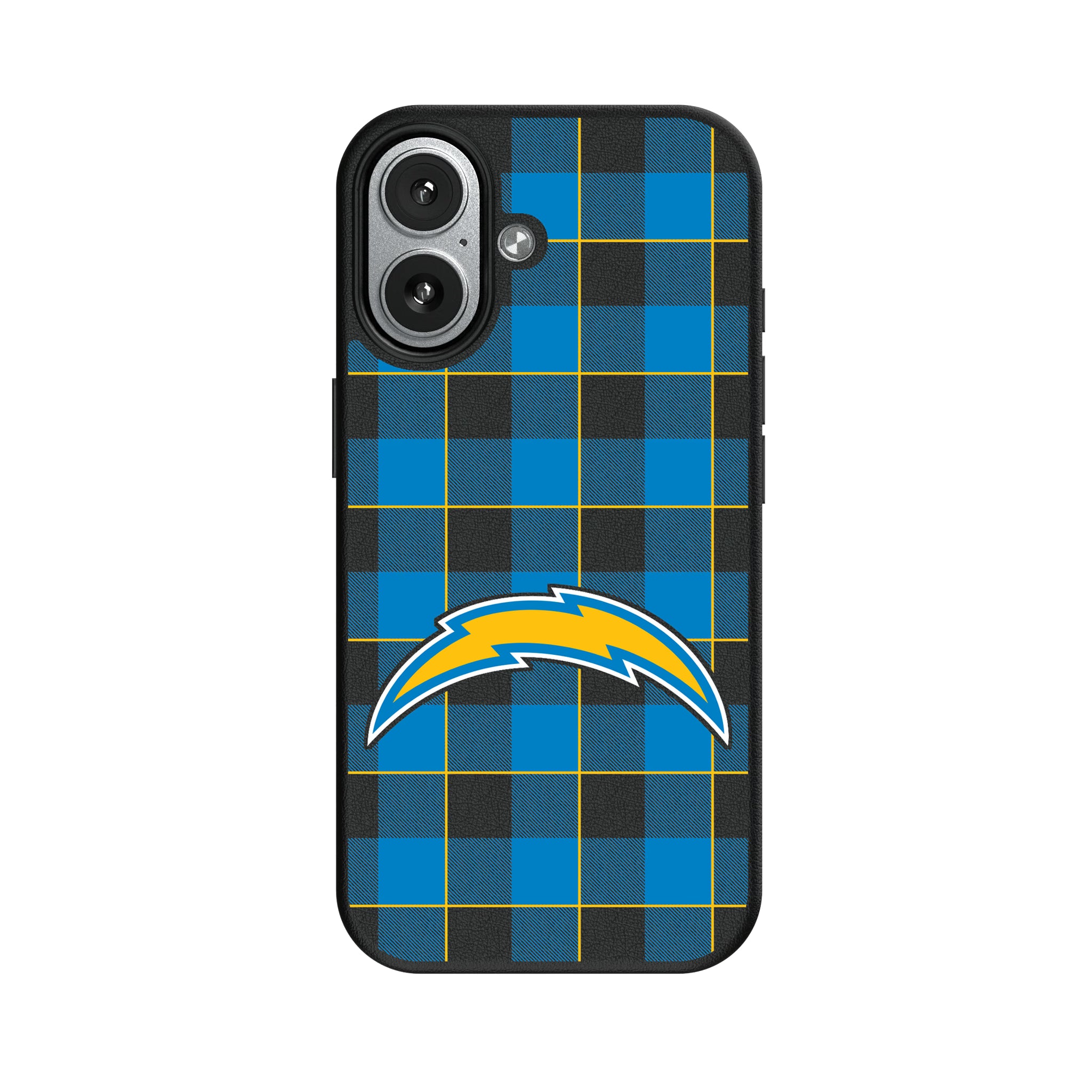 Los Angeles Chargers Plaid iPhone MagSafe Compatible Phone Case for Apple iPhone#Device_iPhone 17