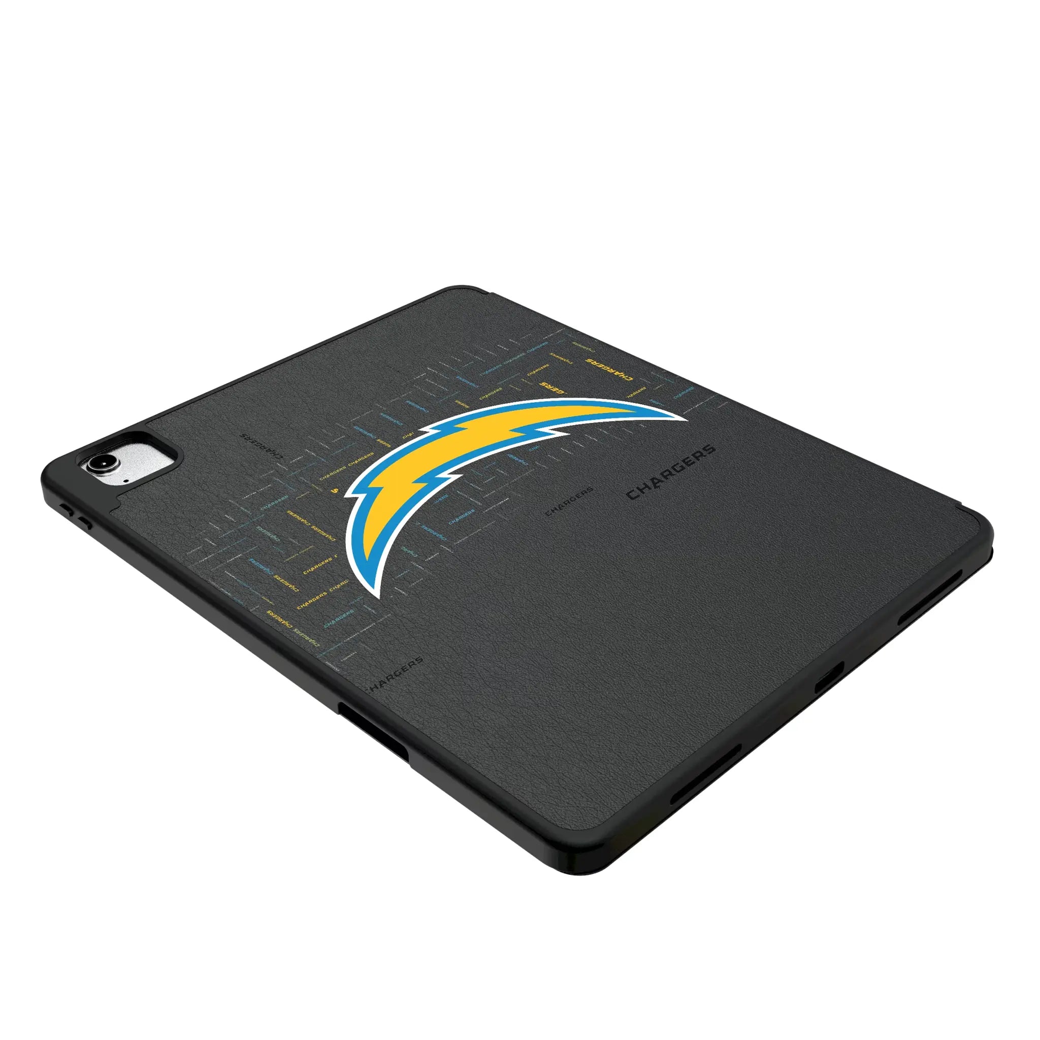 Los Angeles Chargers Quadtile iPad Tablet Case for Apple iPad - Isometric View