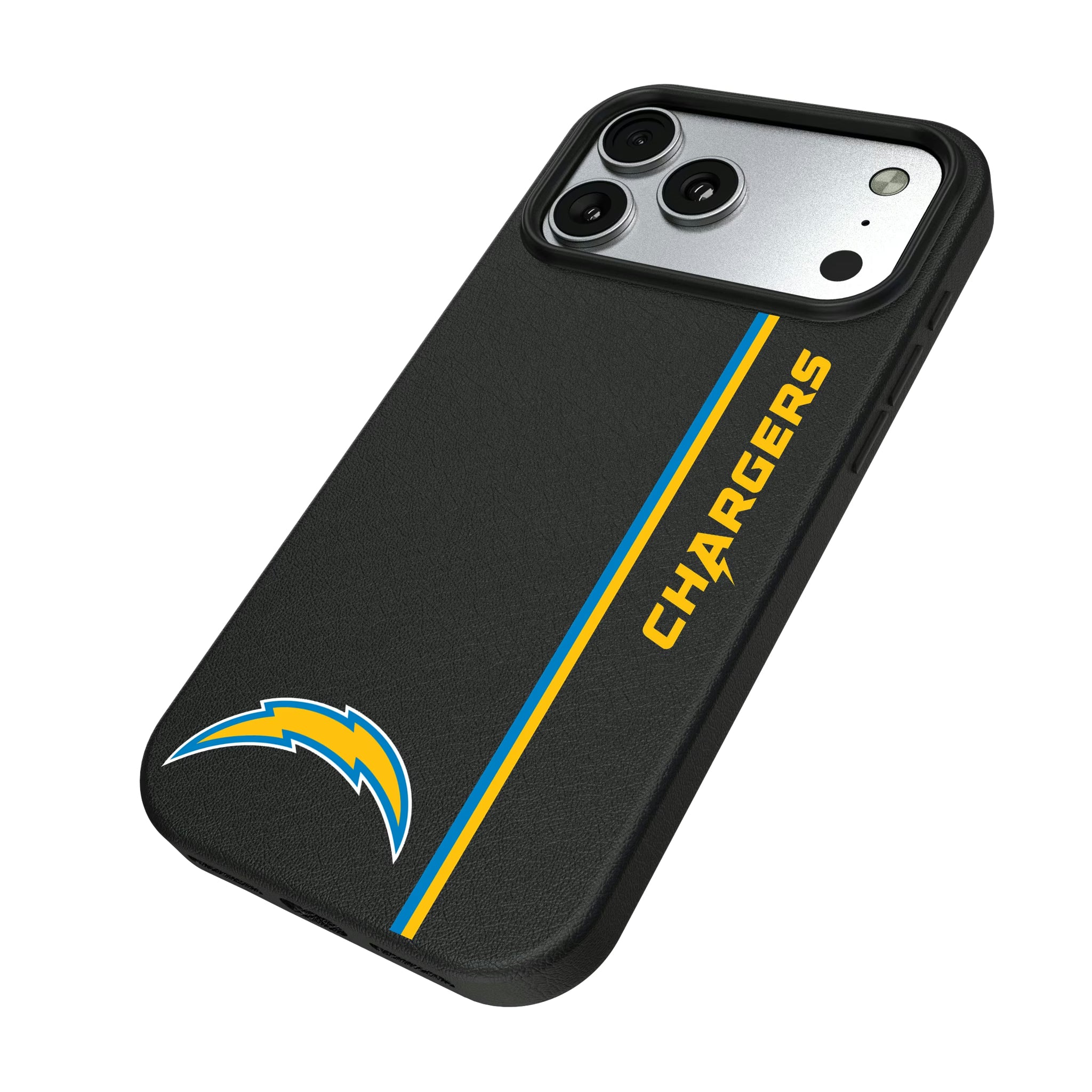 Los Angeles Chargers Sidebar iPhone MagSafe Compatible Phone Case for Apple iPhone - Isometric View#Device_iPhone 17 Pro Max