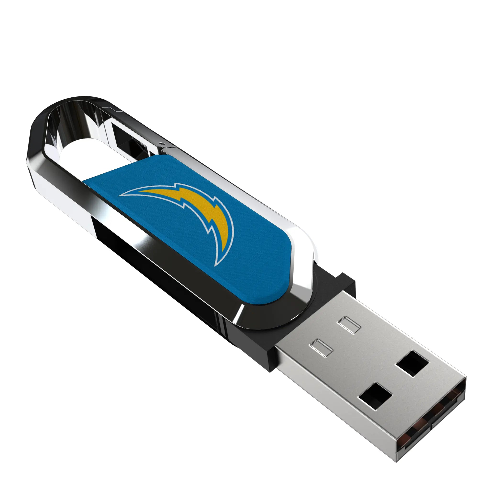 Los Angeles Chargers Solid USB 64GB Clip Style Flash Drive