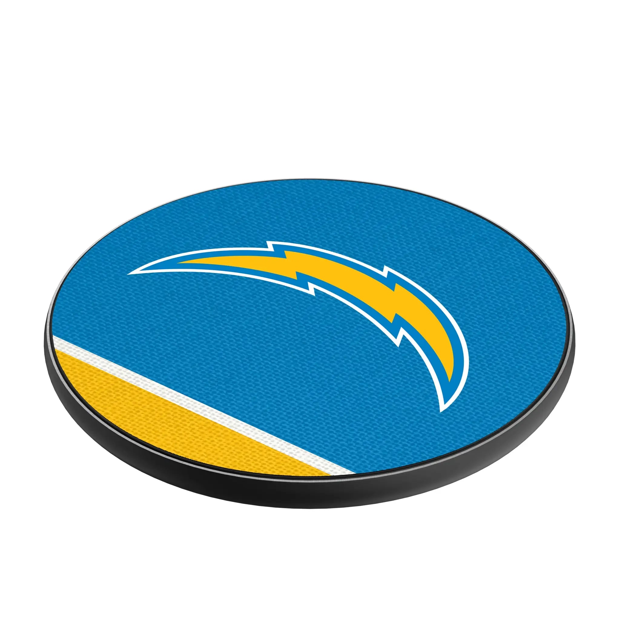 Los Angeles Chargers Stripe 15-Watt Wireless Charger - Isometric View