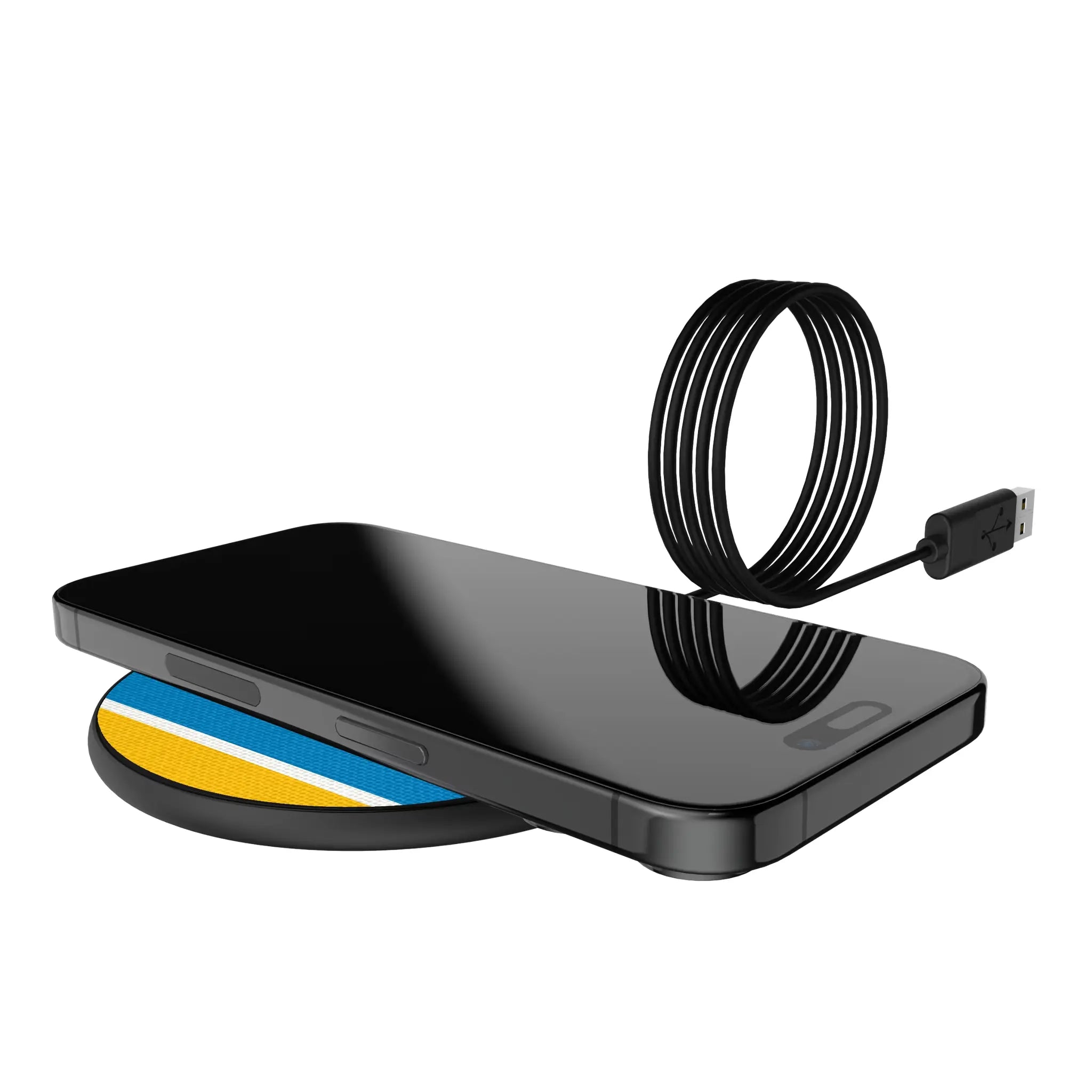 Los Angeles Chargers Stripe 15-Watt Wireless Charger - Lifestyle