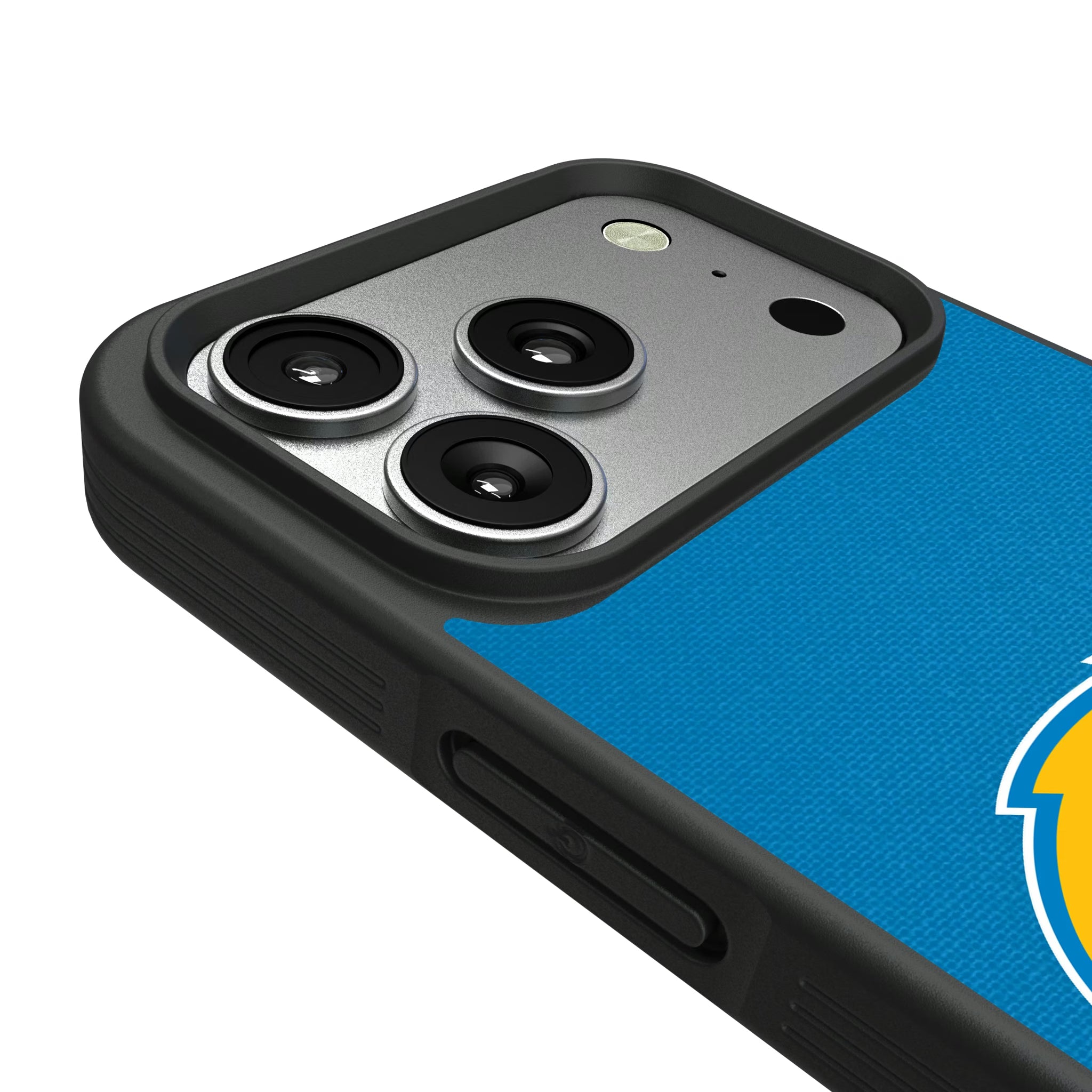 Los Angeles Chargers Stripe iPhone Bump Phone Case for Apple iPhone - Detail#Device_iPhone 17 Pro