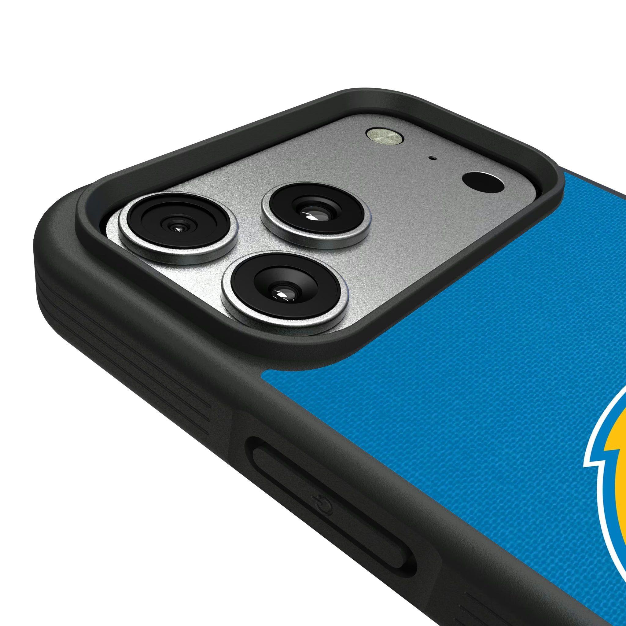 Los Angeles Chargers Stripe iPhone Bump Phone Case for Apple iPhone - Detail#Device_iPhone 17 Pro Max