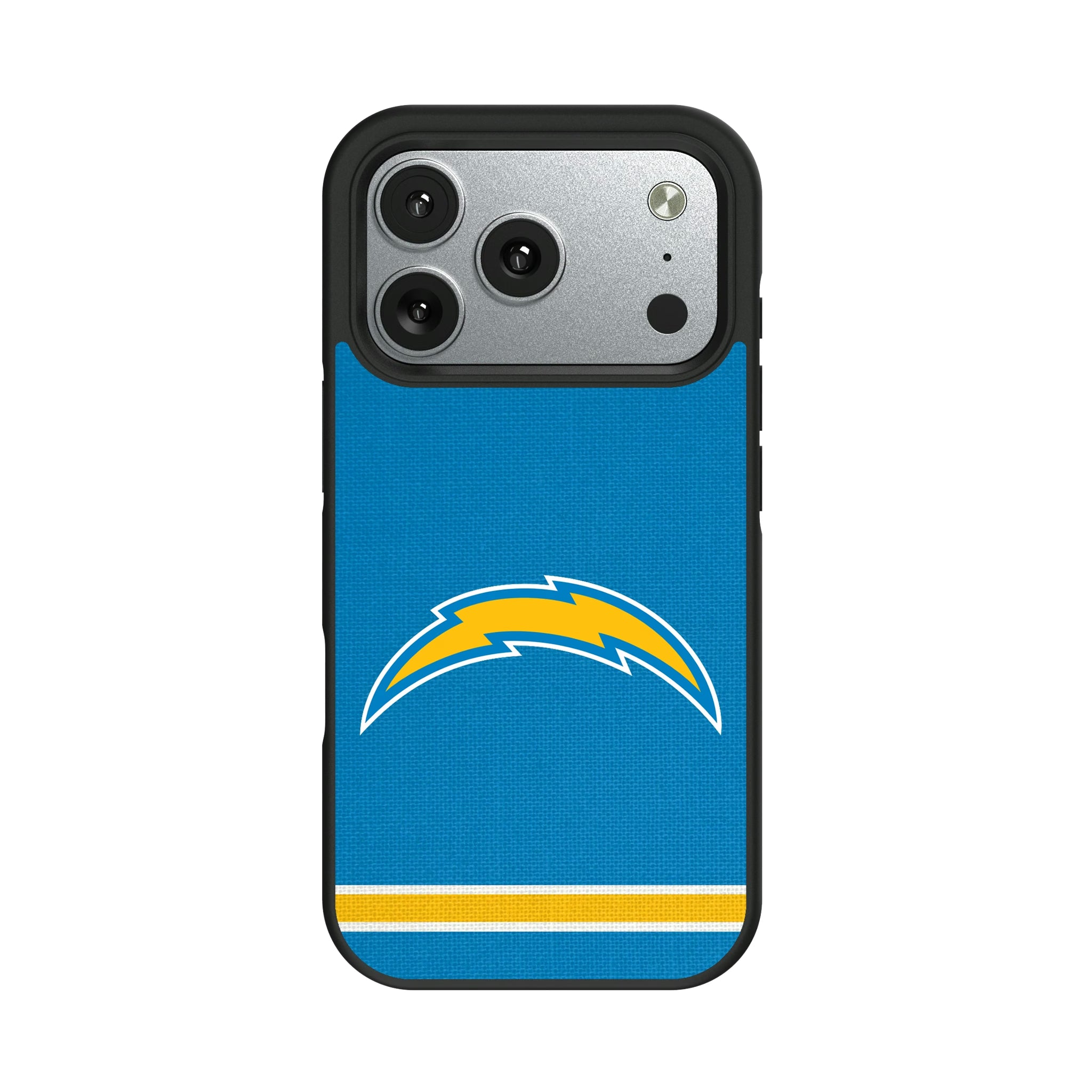 Los Angeles Chargers Stripe iPhone Bump Phone Case for Apple iPhone#Device_iPhone 17 Pro