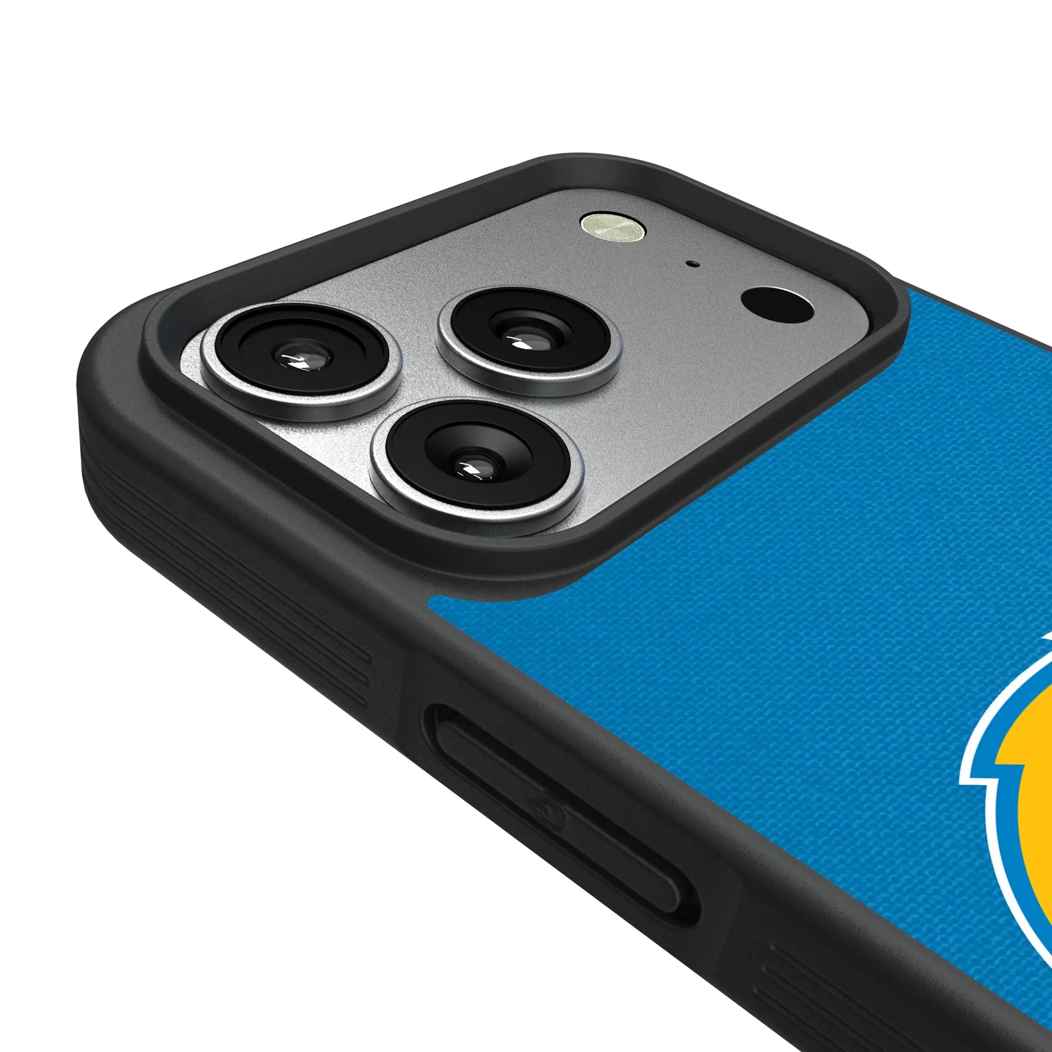 Los Angeles Chargers Stripe iPhone Bump Phone Case for Apple iPhone - Detail#Device_iPhone 17 Pro
