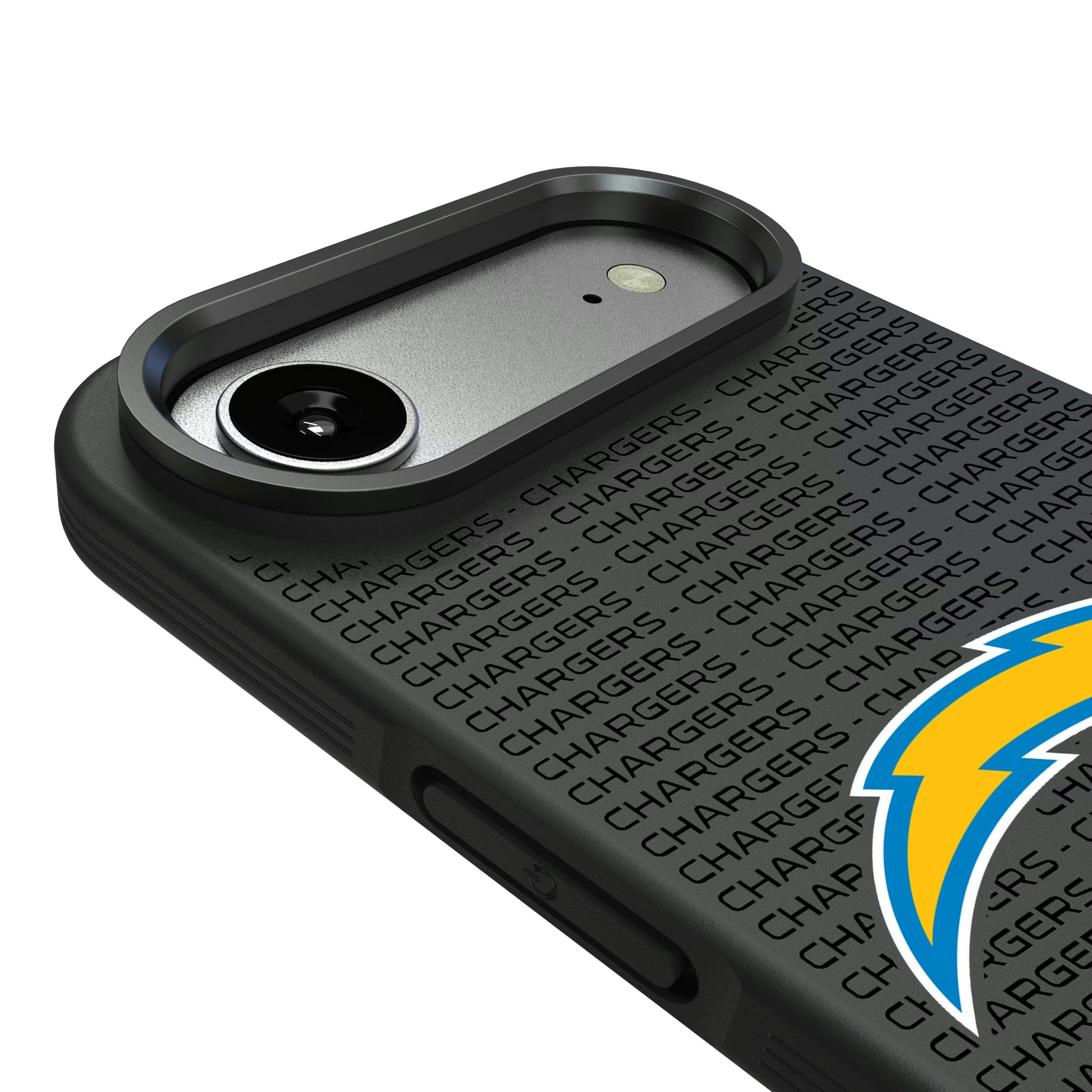 Los Angeles Chargers Text Backdrop iPhone Bump Phone Case for Apple iPhone - Detail#Device_iPhone Air