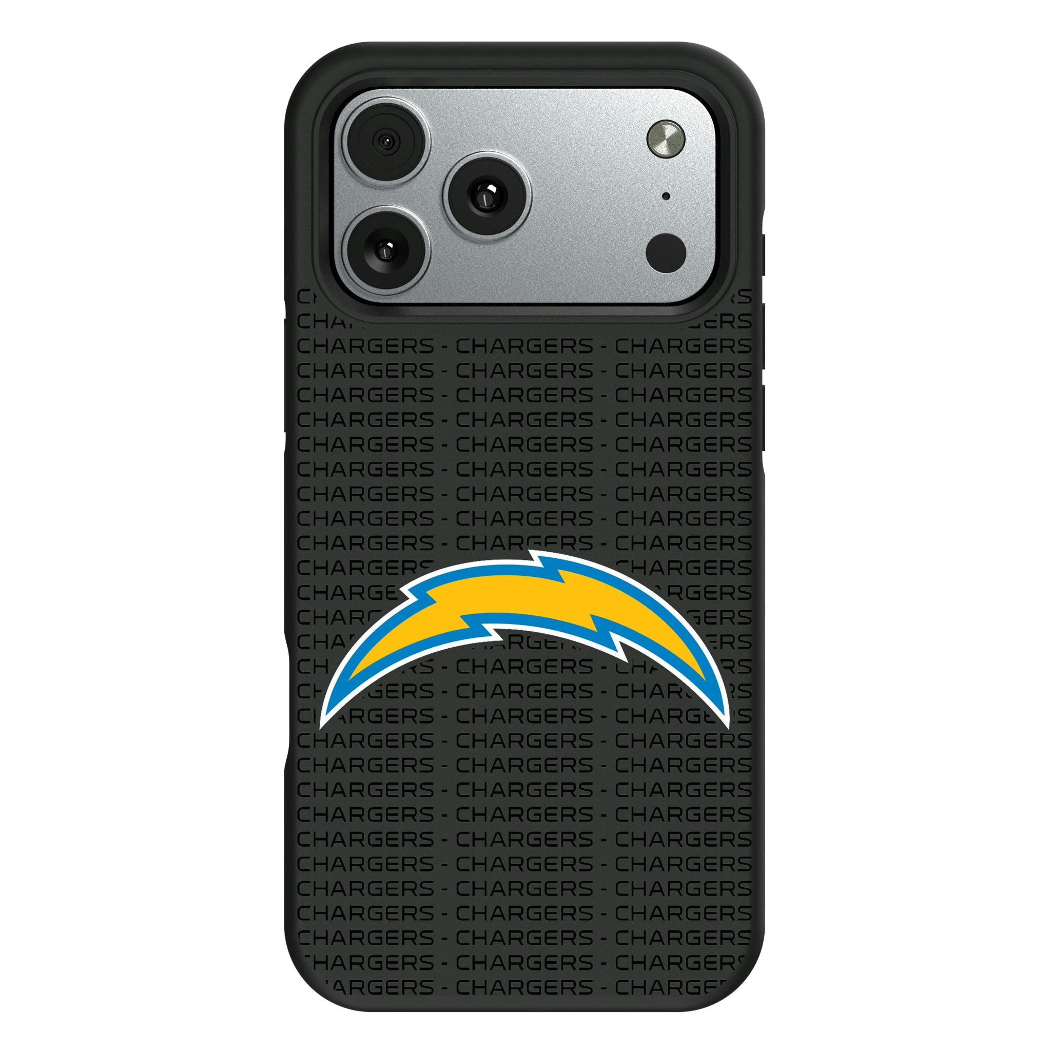 Los Angeles Chargers Text Backdrop iPhone Bump Phone Case for Apple iPhone#Device_iPhone 17 Pro Max