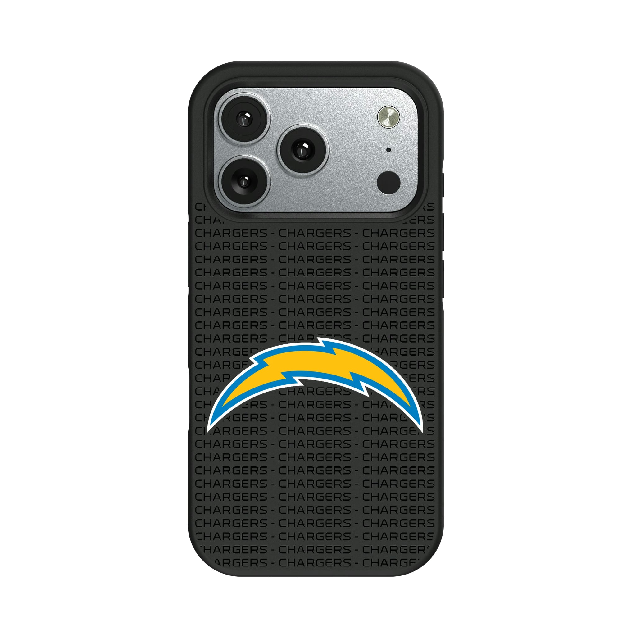 Los Angeles Chargers Text Backdrop iPhone Bump Phone Case for Apple iPhone#Device_iPhone 17 Pro