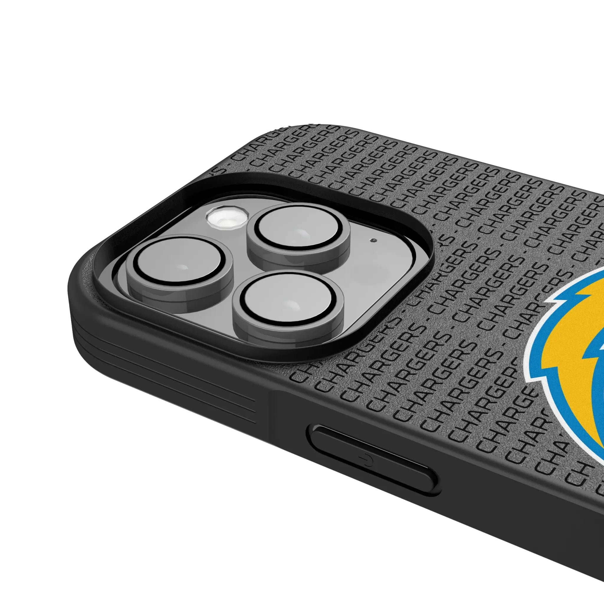 Los Angeles Chargers Text Backdrop iPhone Bump Phone Case for Apple iPhone - Detail