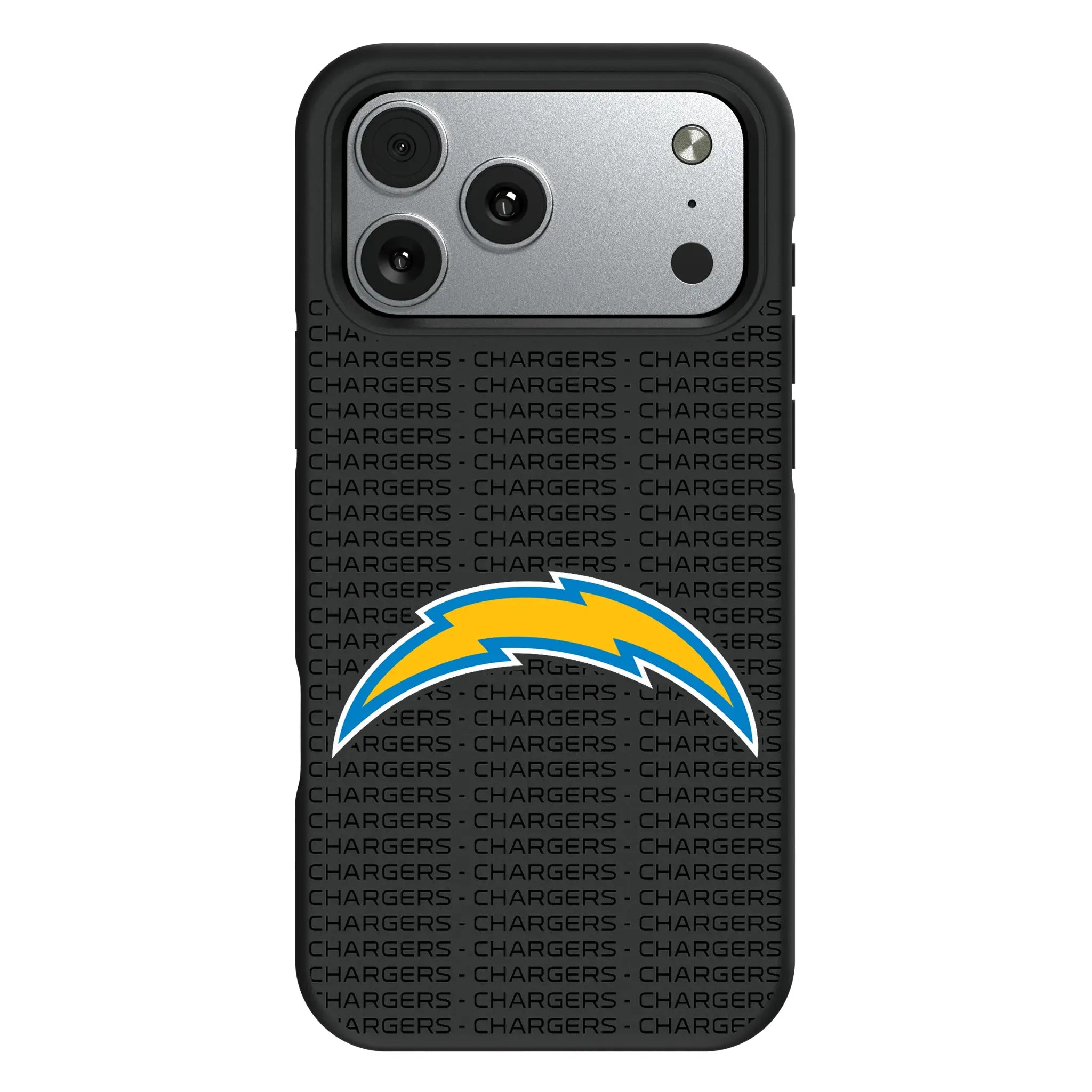 Los Angeles Chargers Text Backdrop iPhone Bump Phone Case for Apple iPhone#Device_iPhone 17 Pro Max