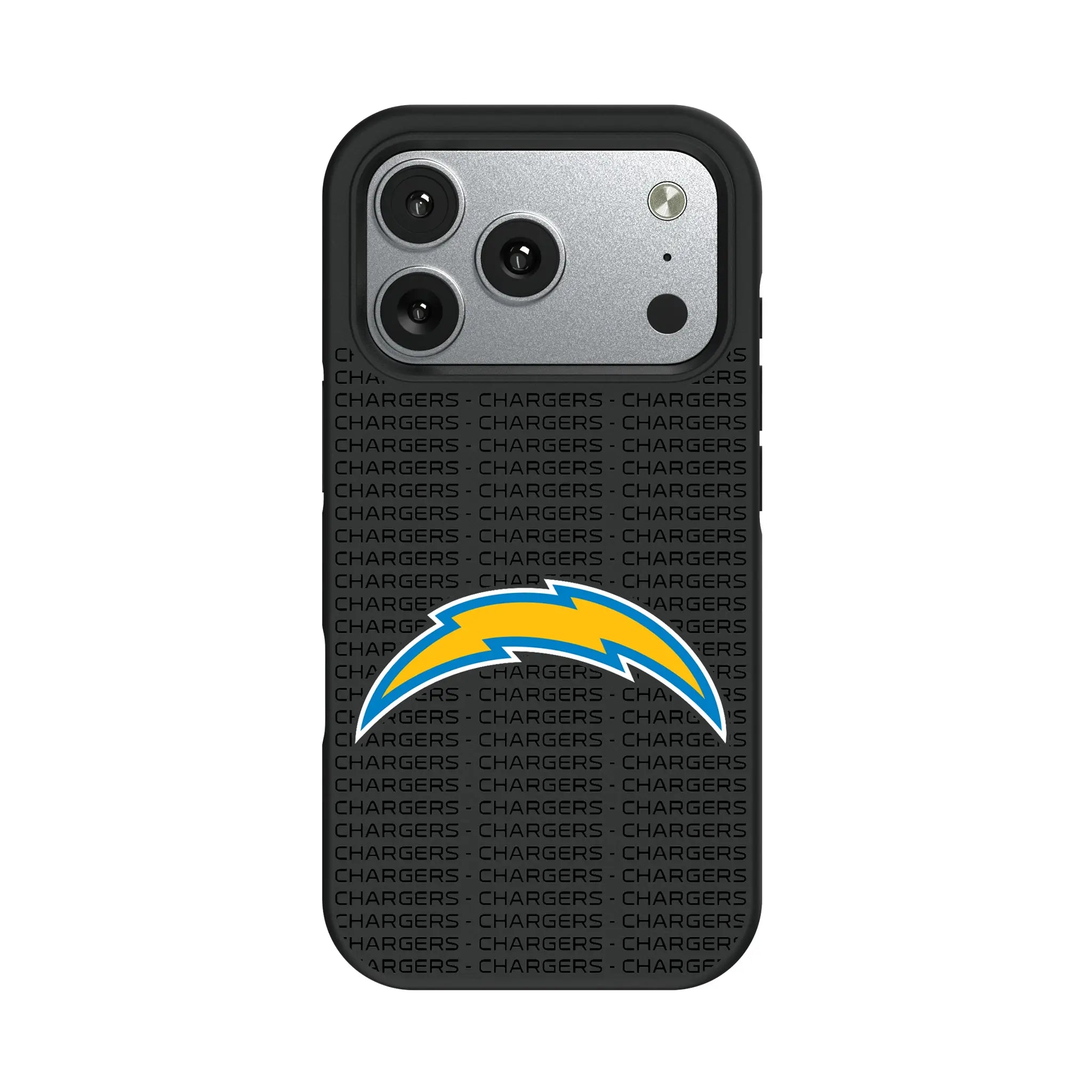 Los Angeles Chargers Text Backdrop iPhone Bump Phone Case for Apple iPhone#Device_iPhone 17 Pro