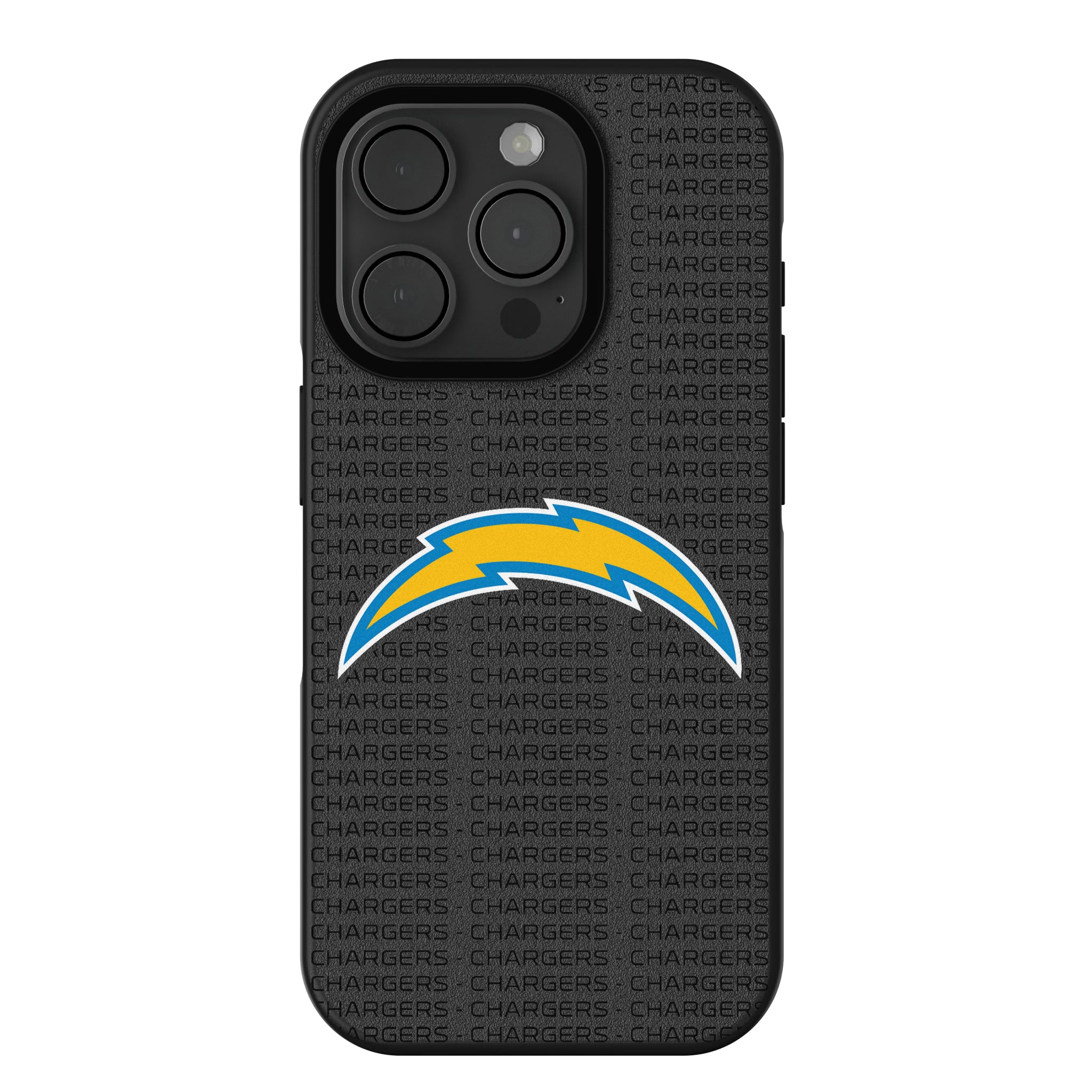 Los Angeles Chargers Text Backdrop iPhone Bump Phone Case for Apple iPhone