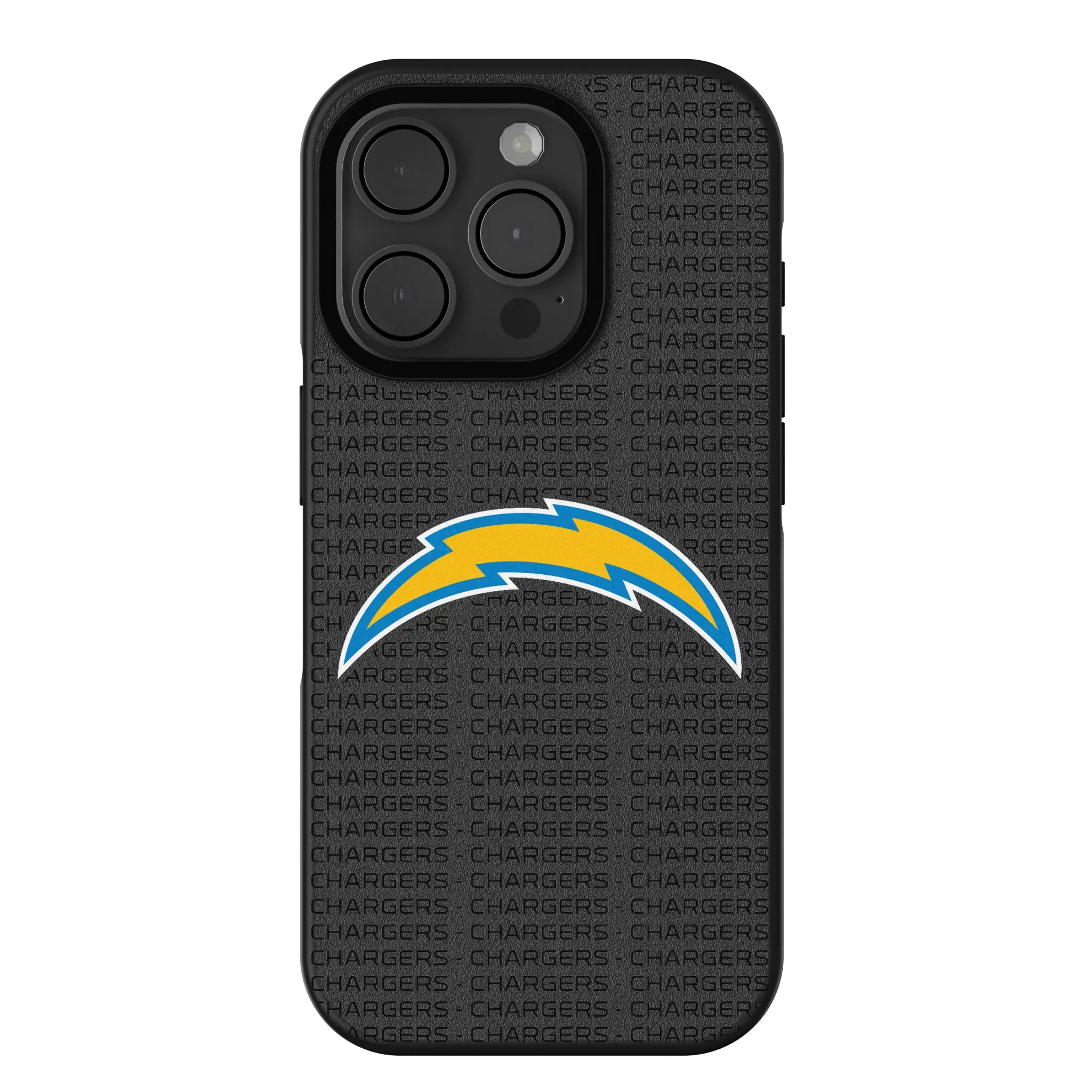 Los Angeles Chargers Text Backdrop iPhone Bump Phone Case for Apple iPhone