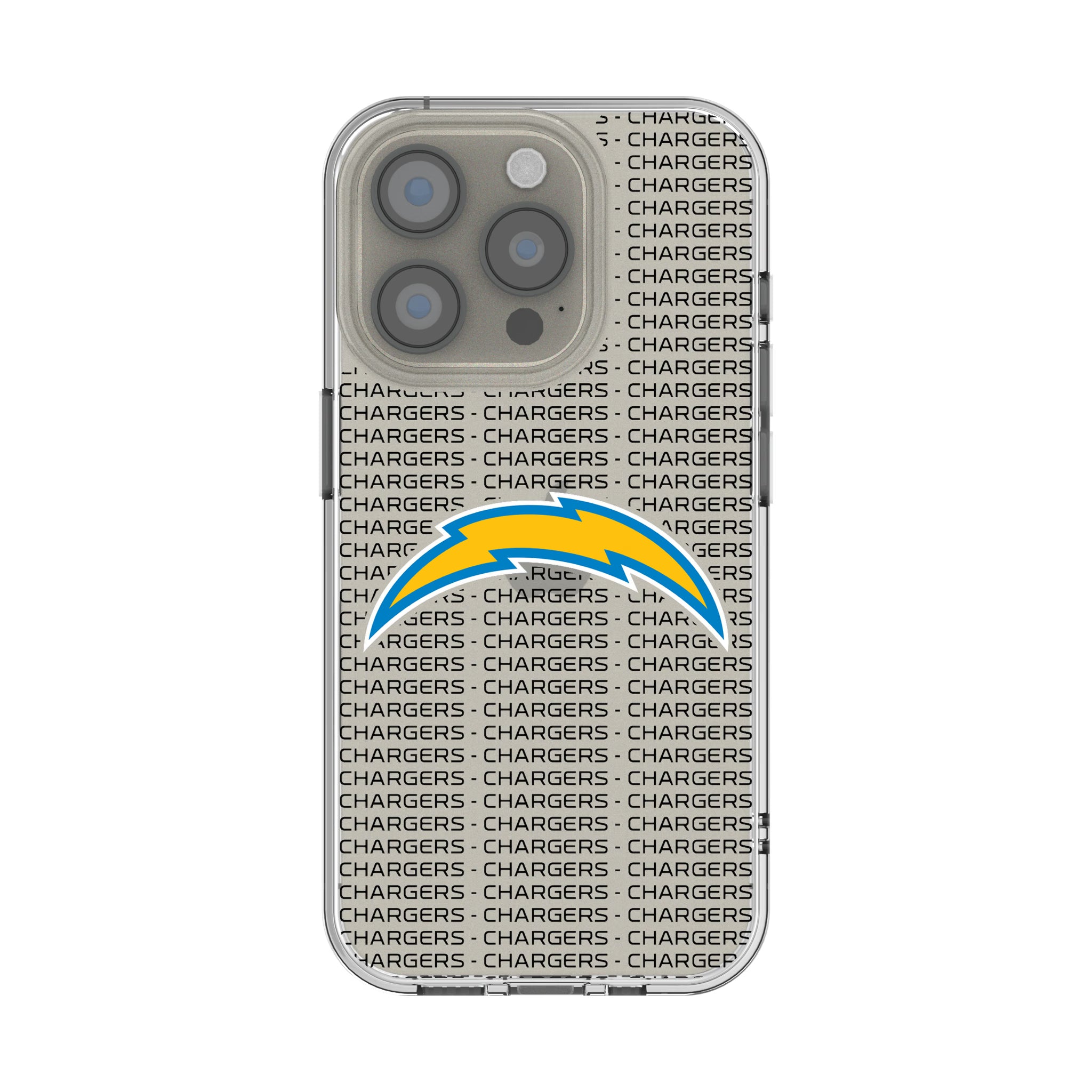 Los Angeles Chargers Text Backdrop iPhone Clear Phone Case for Apple iPhone
