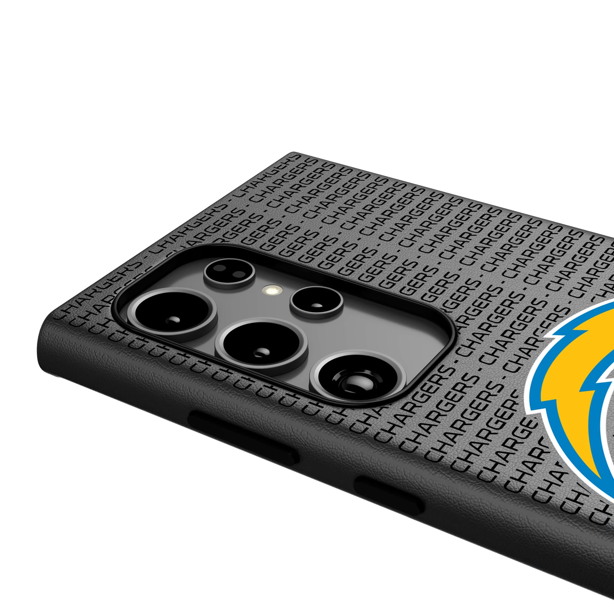 Los Angeles Chargers Text Backdrop Galaxy MagSafe Compatible Phone Case for Samsung Galaxy - Detail