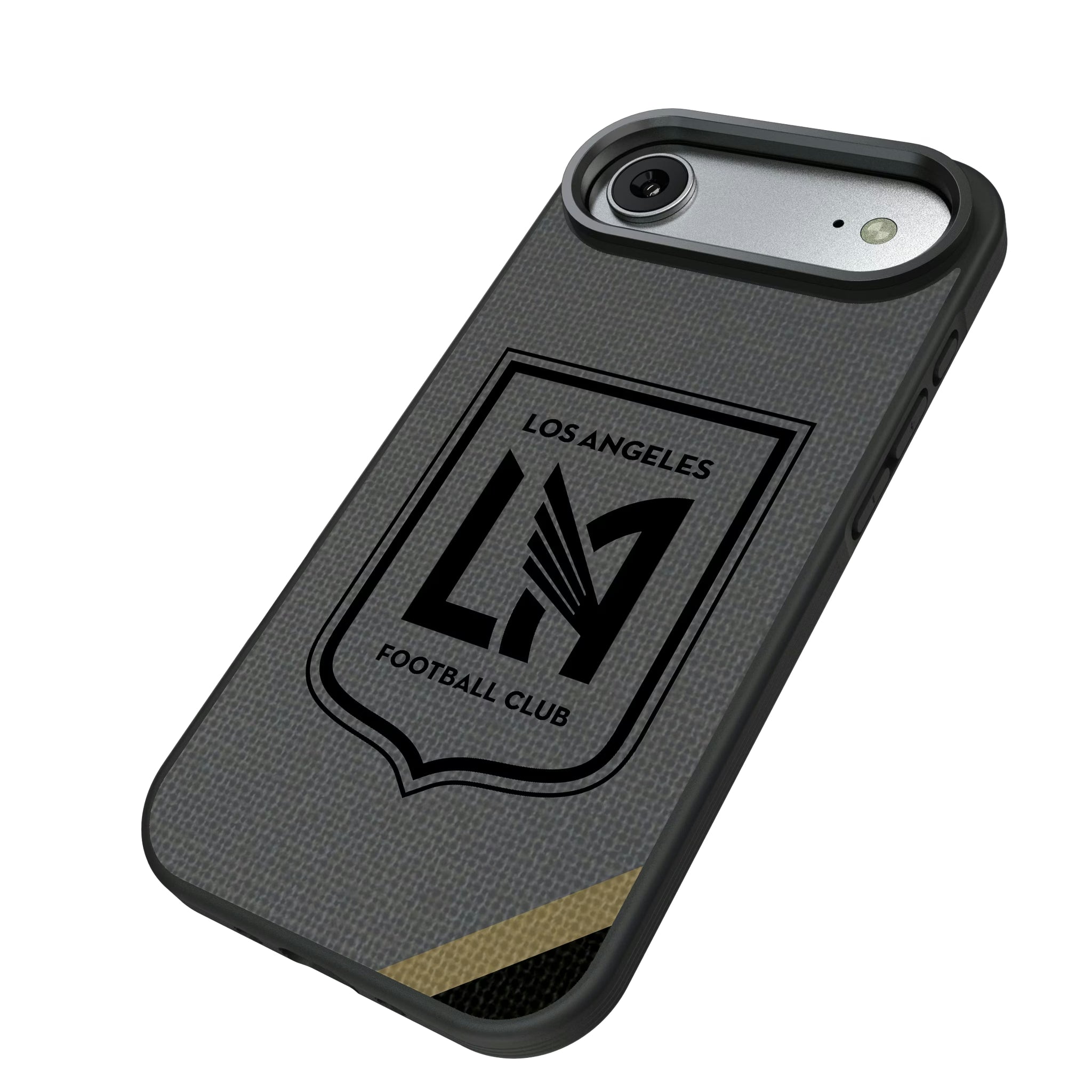 Los Angeles Football Club Diagonal Stripe iPhone Bump Phone Case for Apple iPhone - Isometric View#Device_iPhone Air