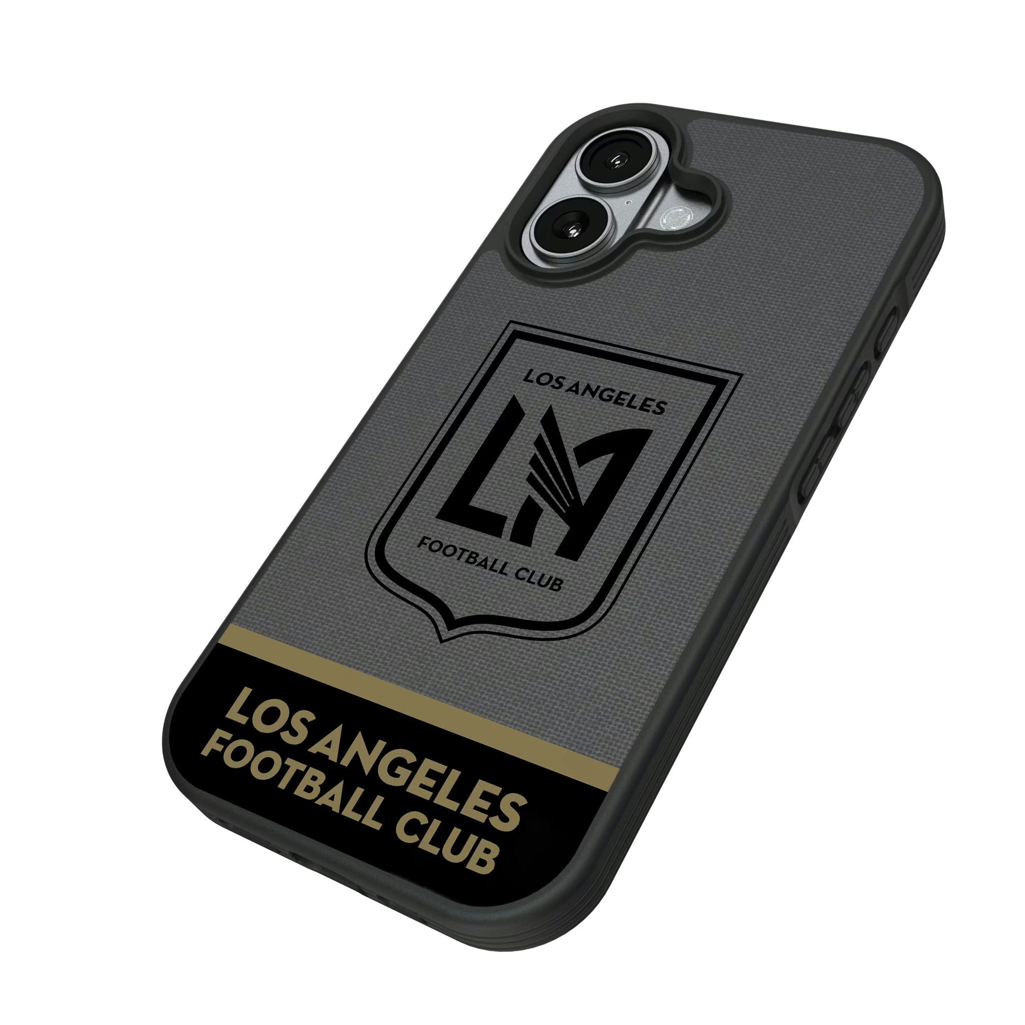 Los Angeles Football Club Endzone Solid iPhone Bump Phone Case for Apple iPhone - Isometric View#Device_iPhone 17
