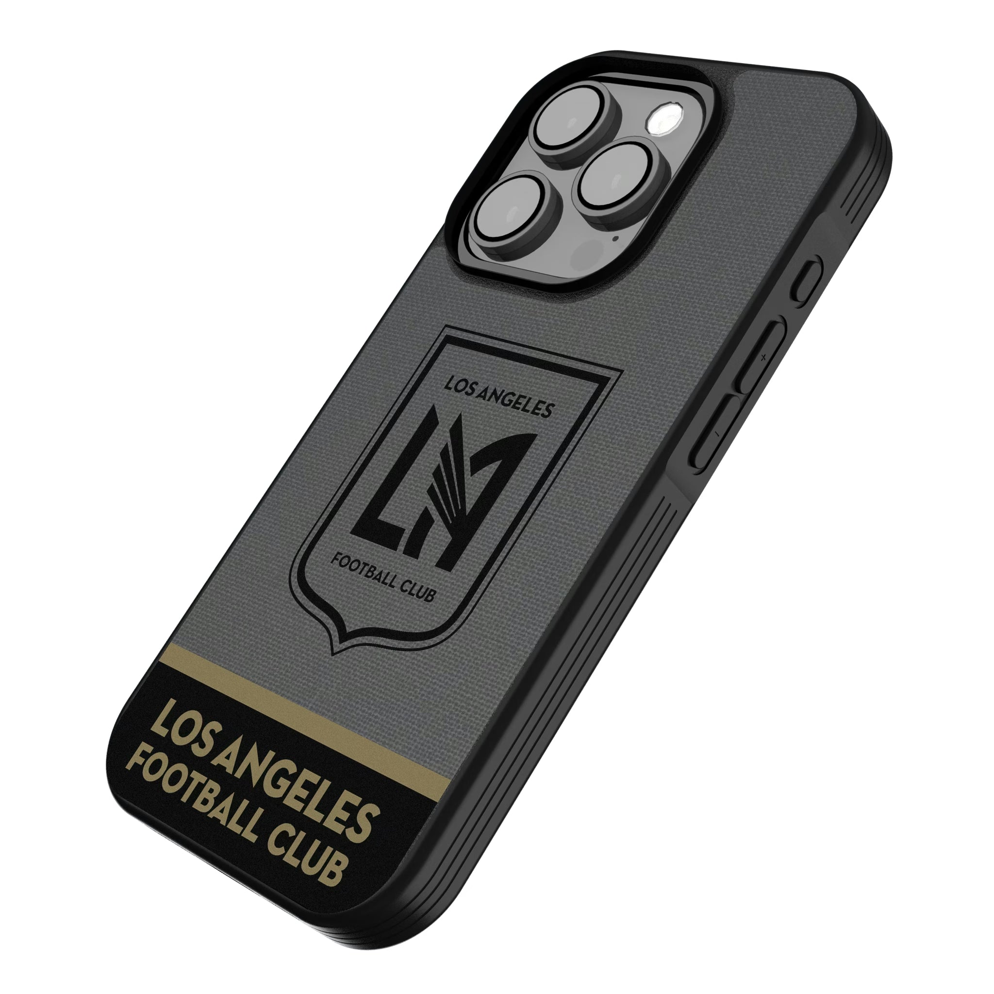 Los Angeles Football Club Endzone Solid iPhone Bump Phone Case for Apple iPhone - Isometric View