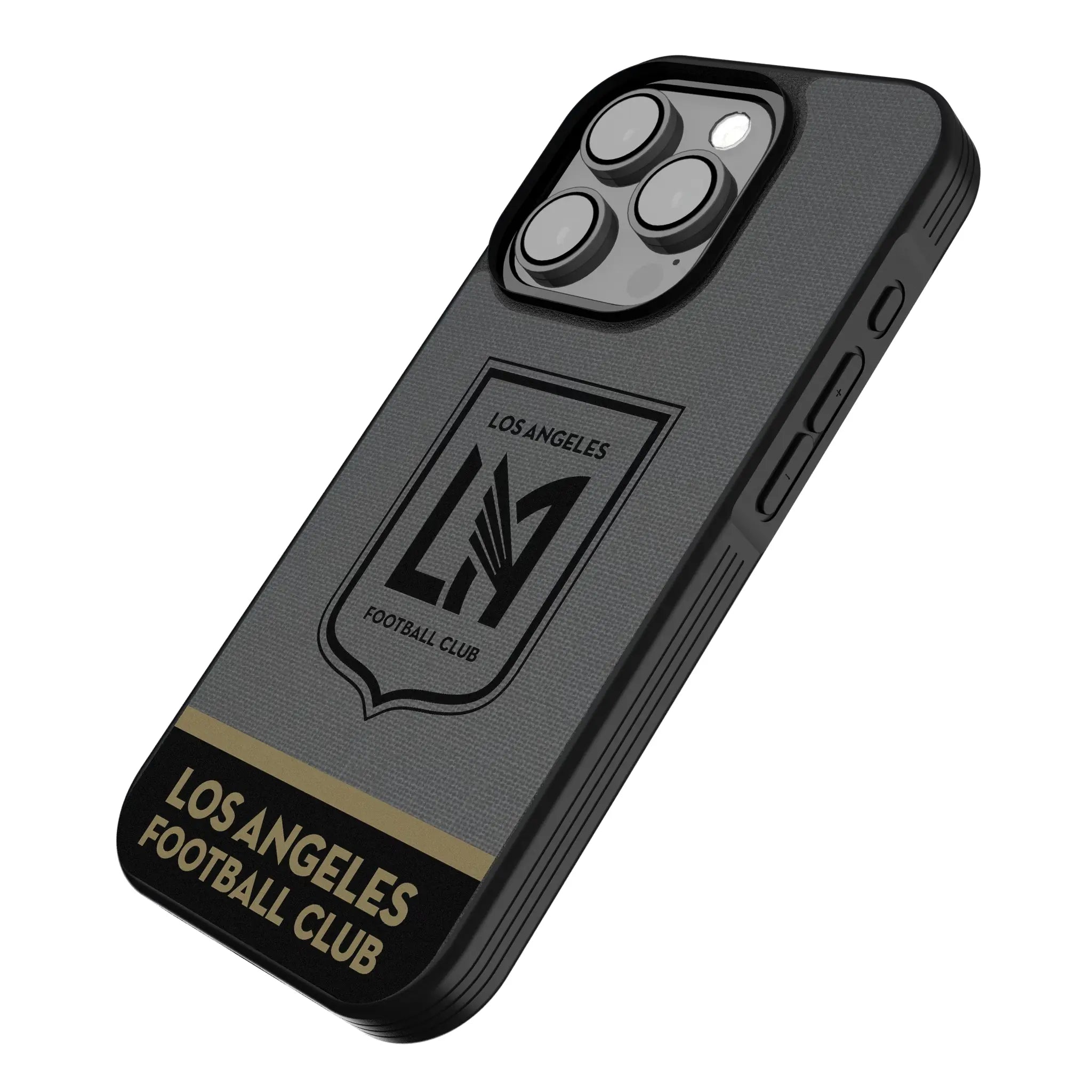 Los Angeles Football Club Endzone Solid iPhone Bump Phone Case for Apple iPhone - Isometric View