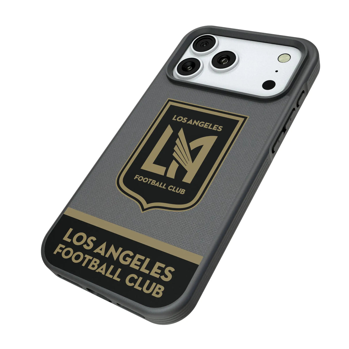 Los Angeles Football Club Endzone Solid iPhone Bump Phone Case for Apple iPhone - Isometric View#Device_iPhone 18 Pro Max