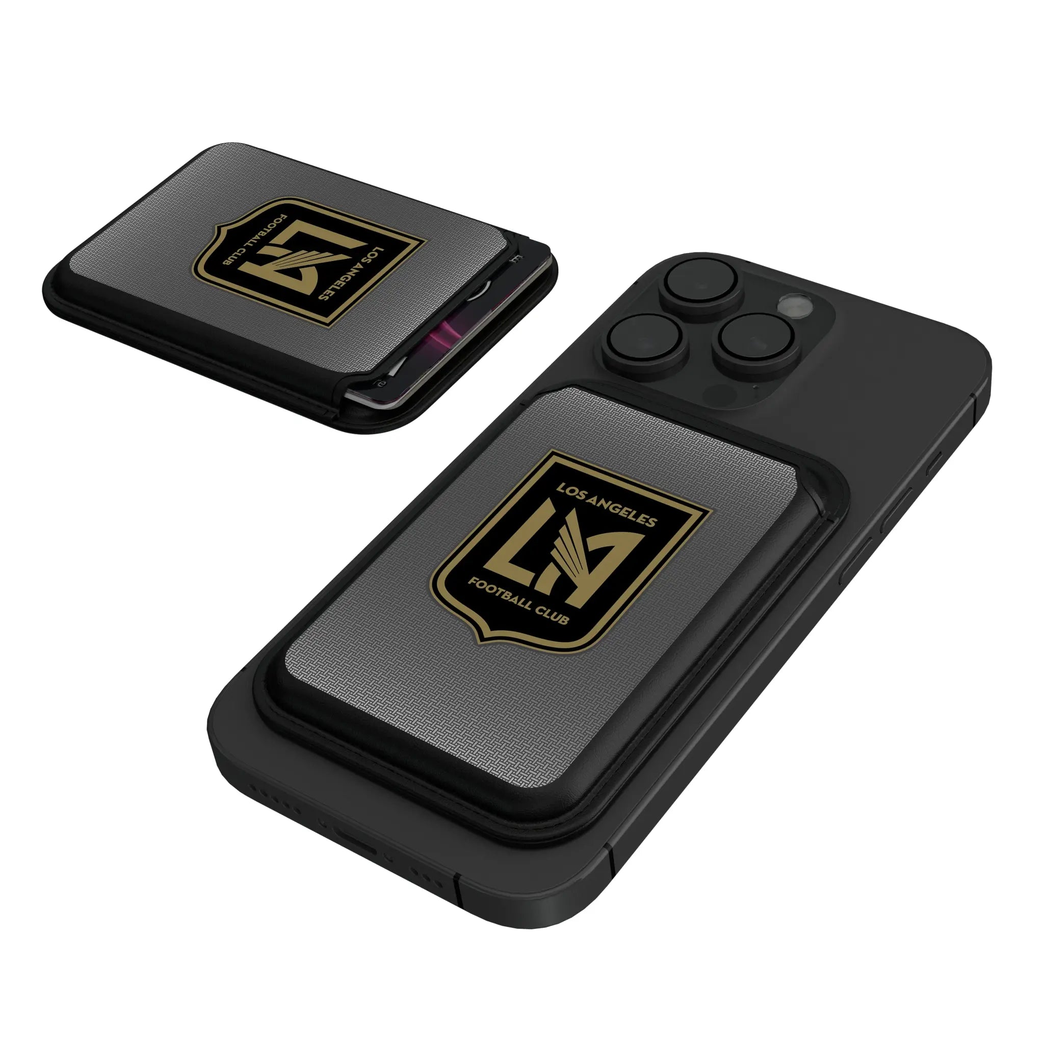 Los Angeles Football Club Linen Black Magnetic Credit Card Wallet
