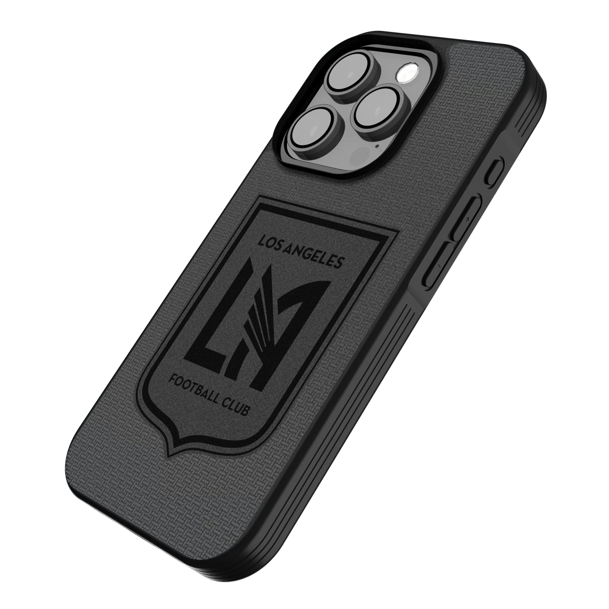 Los Angeles Football Club Linen iPhone Bump Phone Case for Apple iPhone - Isometric View