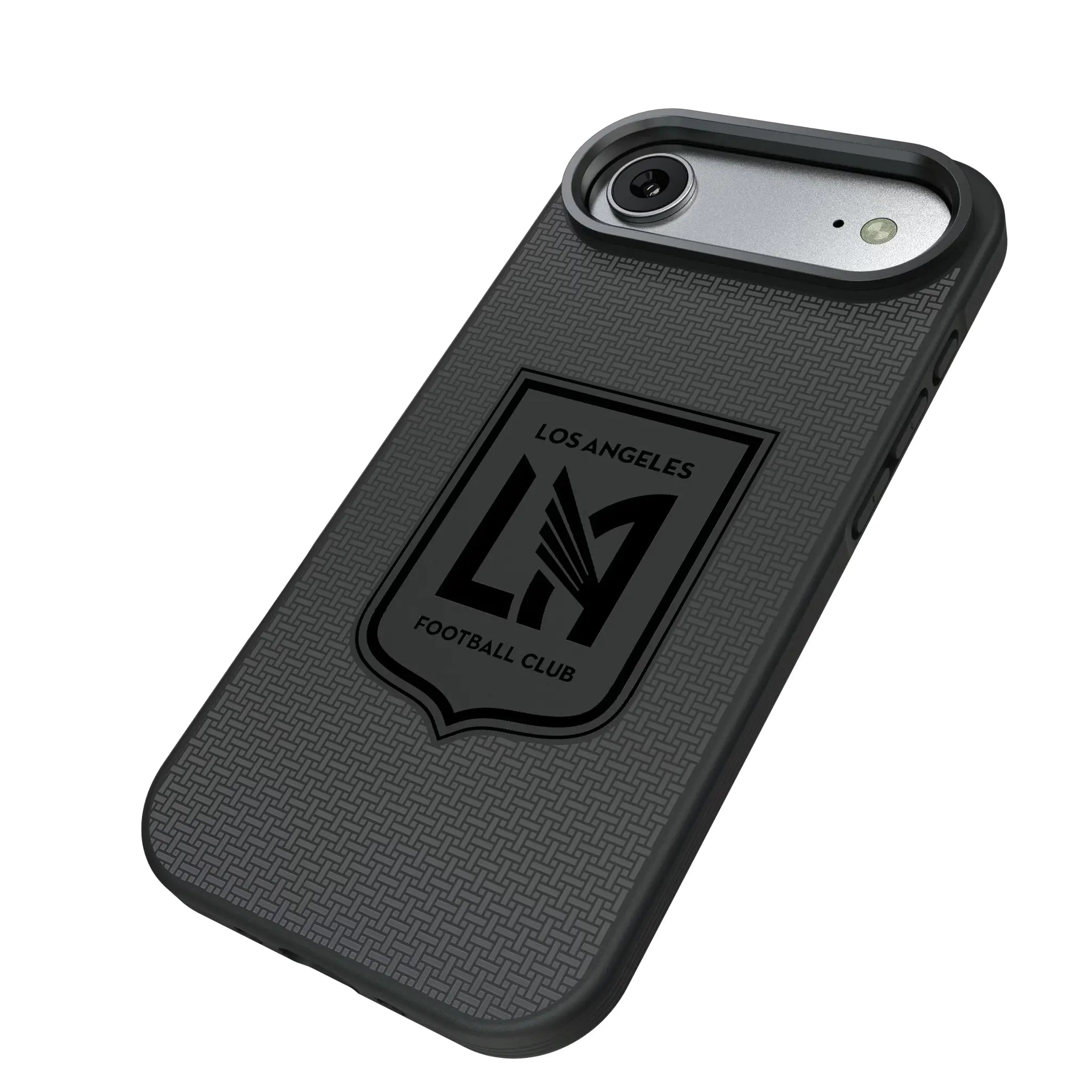 Los Angeles Football Club Linen iPhone Bump Phone Case for Apple iPhone - Isometric View#Device_iPhone Air