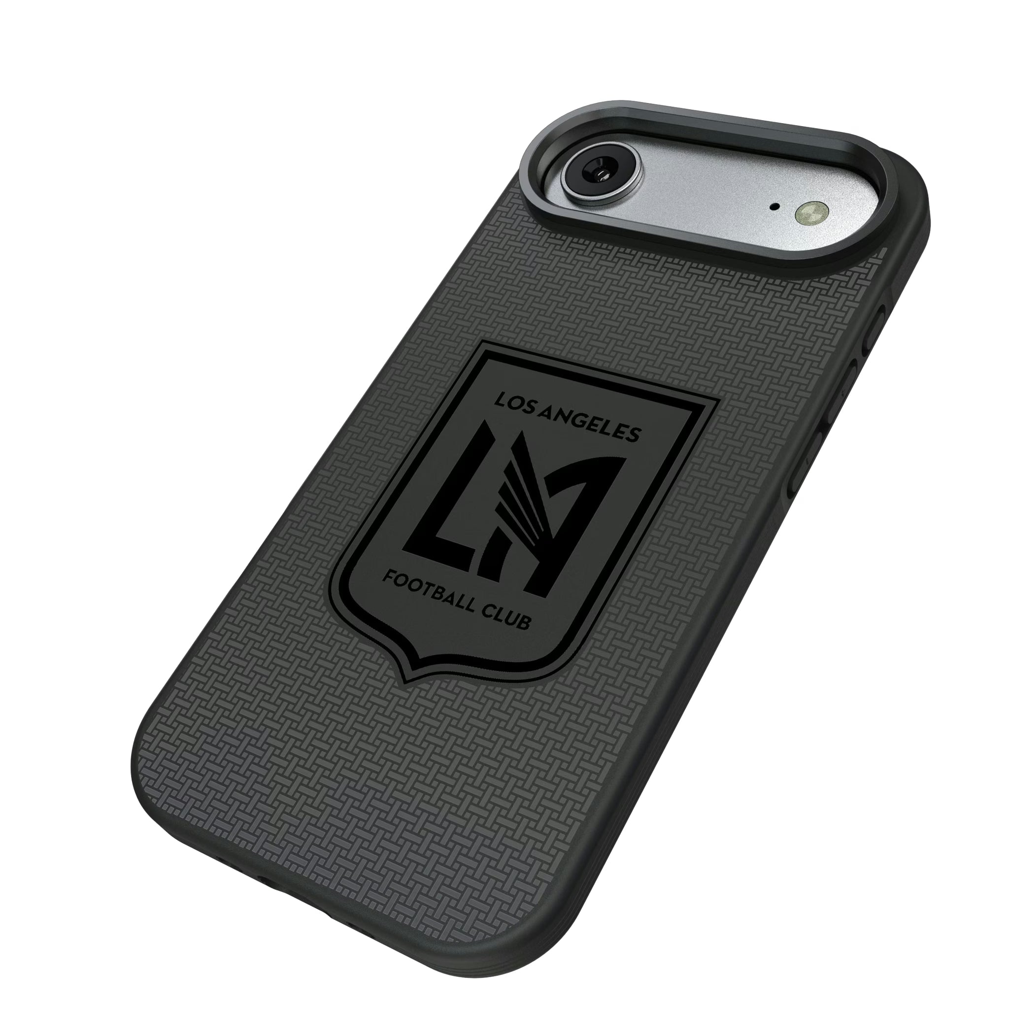 Los Angeles Football Club Linen iPhone Bump Phone Case for Apple iPhone - Isometric View#Device_iPhone Air