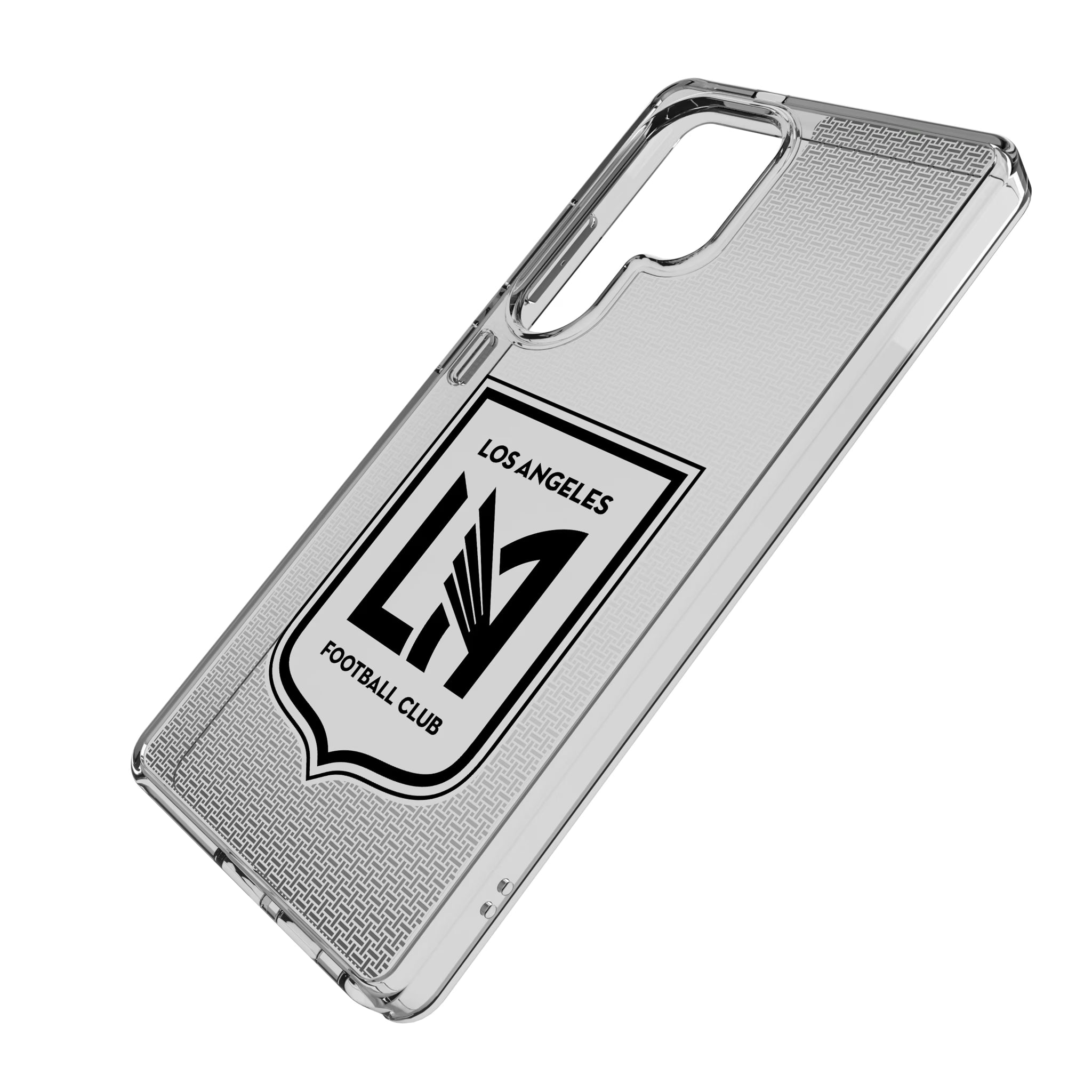 Los Angeles Football Club Linen Galaxy Clear Phone Case for Samsung Galaxy - Isometric View
