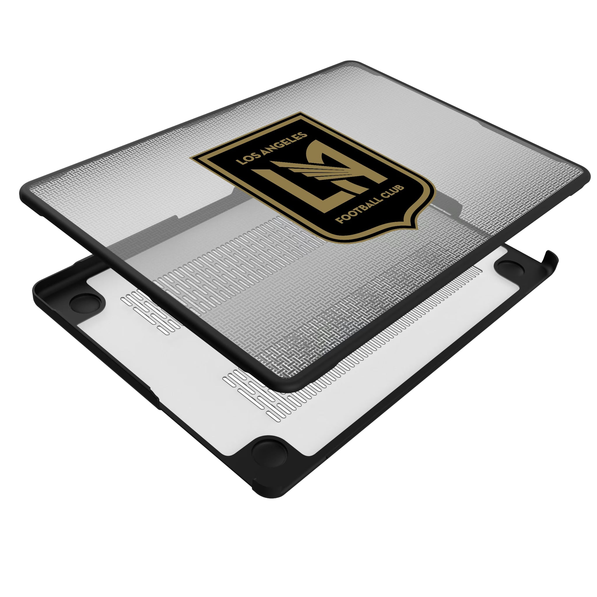 Los Angeles Football Club Linen MacBook Laptop Case for Apple MacBook - Isometric View#Device_MacBook Pro (14-inch, 2021) / MacBook Pro (14-inch, 2023) / MacBook Pro (14-inch, 2024)