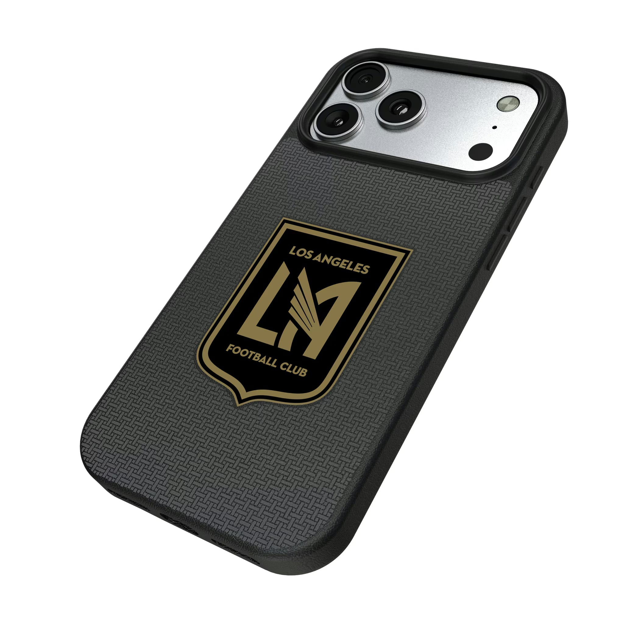 Los Angeles Football Club Linen iPhone MagSafe Compatible Phone Case for Apple iPhone - Isometric View#Device_iPhone 17 Pro Max