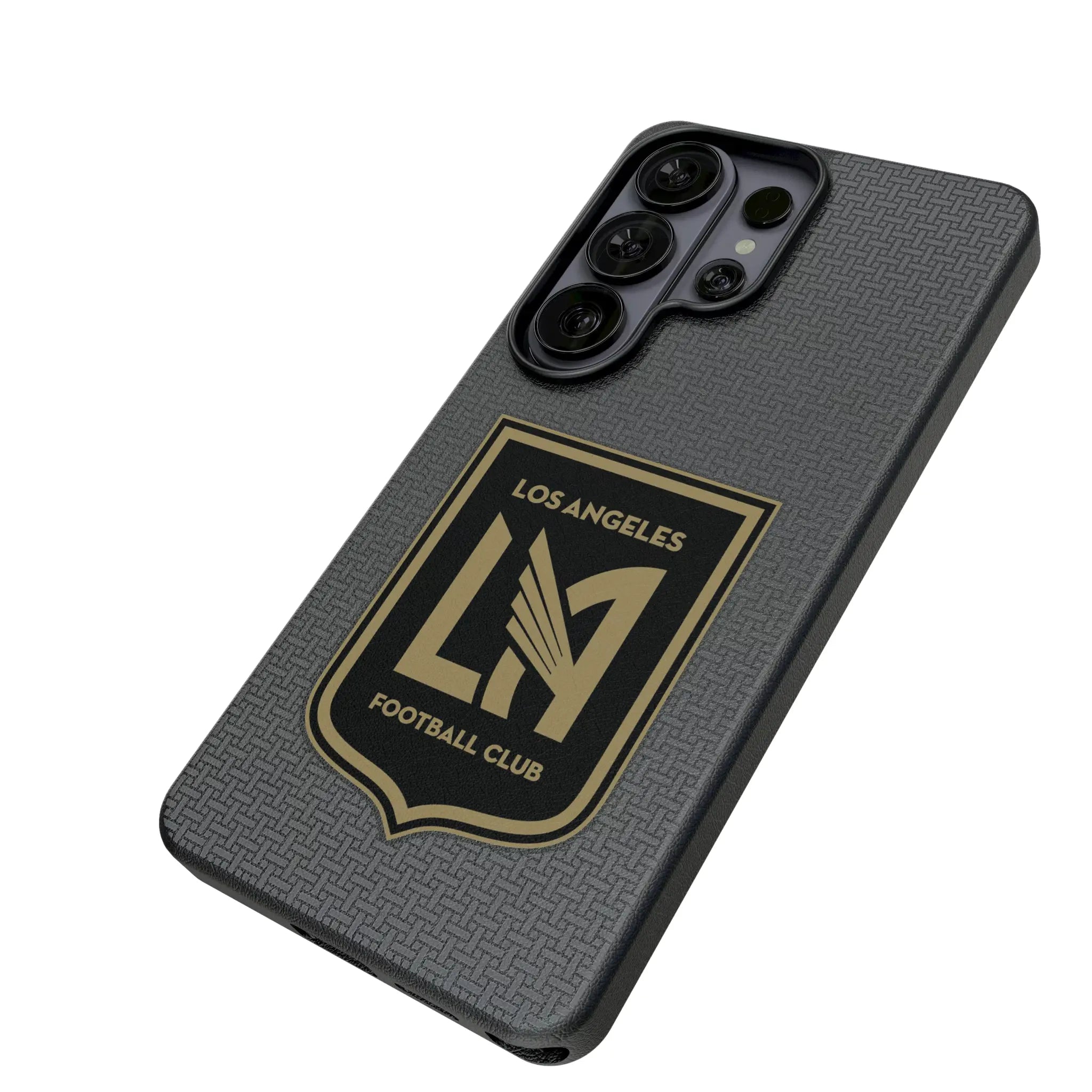 Los Angeles Football Club Linen Galaxy MagSafe Compatible Phone Case for Samsung Galaxy - Isometric View#Device_Galaxy S26 Ultra