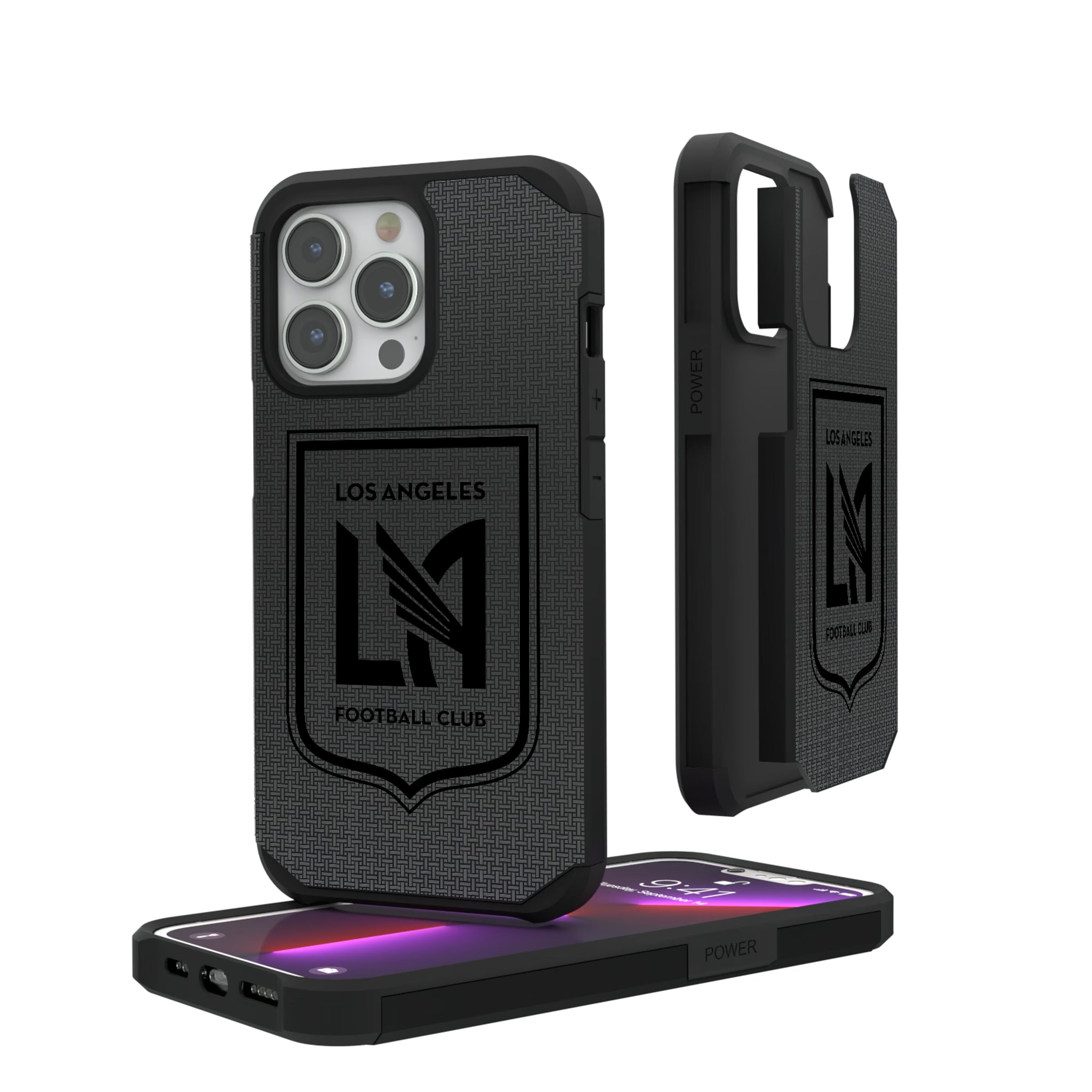Los Angeles Football Club Linen iPhone Rugged Phone Case for Apple iPhone#Device_iPhone 13 Pro