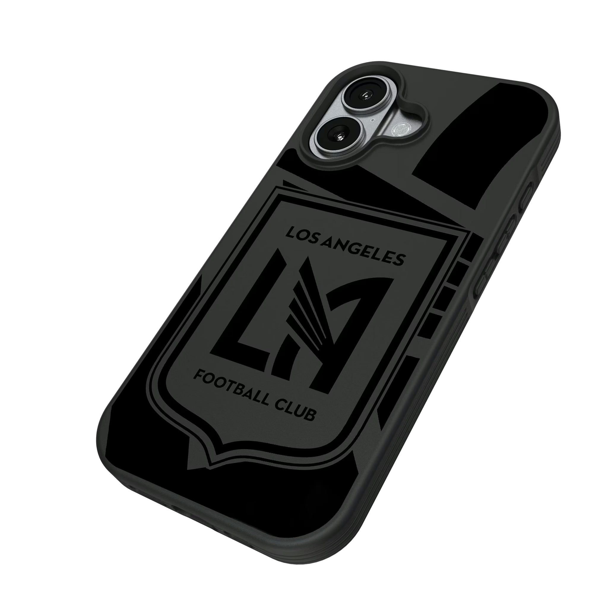 Los Angeles Football Club Monocolor Tilt iPhone Bump Phone Case for Apple iPhone - Isometric View#Device_iPhone 17