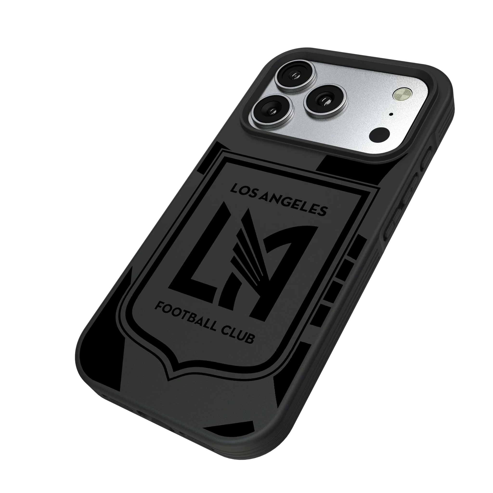 Los Angeles Football Club Monocolor Tilt iPhone Bump Phone Case for Apple iPhone - Isometric View#Device_iPhone 17 Pro