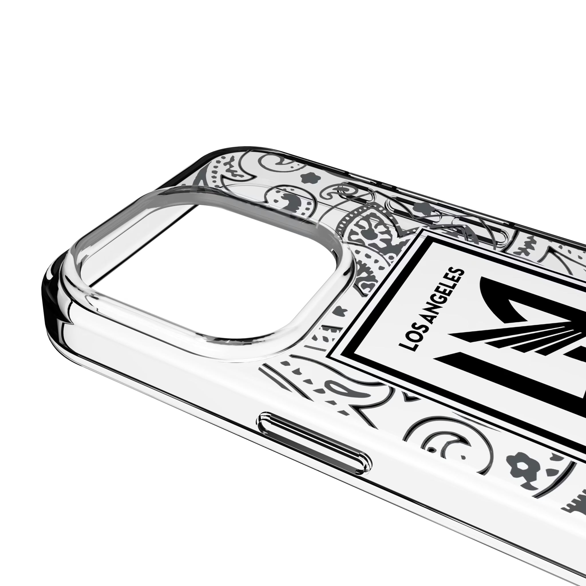 Los Angeles Football Club Paisley iPhone Clear Phone Case for Apple iPhone - Detail