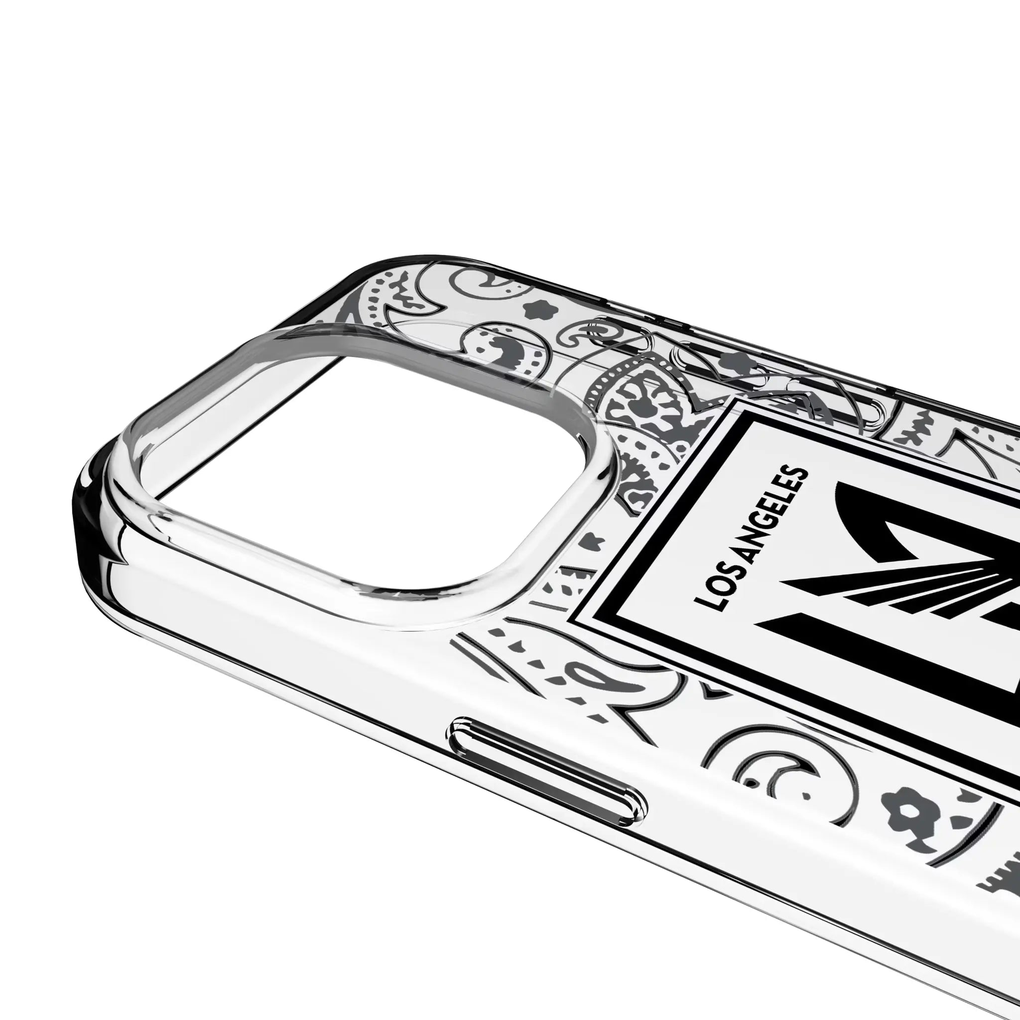 Los Angeles Football Club Paisley iPhone Clear Phone Case for Apple iPhone - Detail