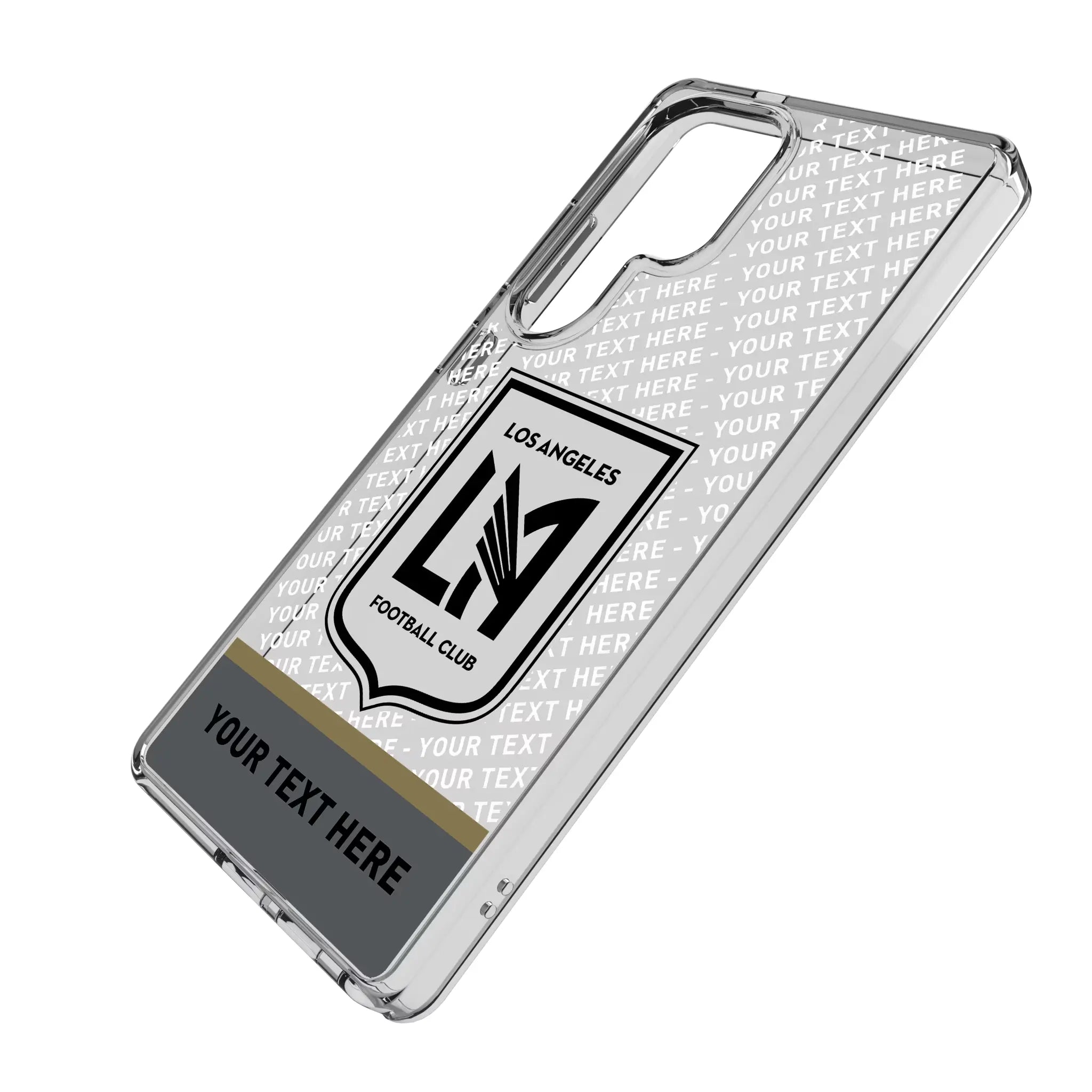 Los Angeles Football Club Personalized EndZone Plus Galaxy Clear Phone Case for Samsung Galaxy - Isometric View