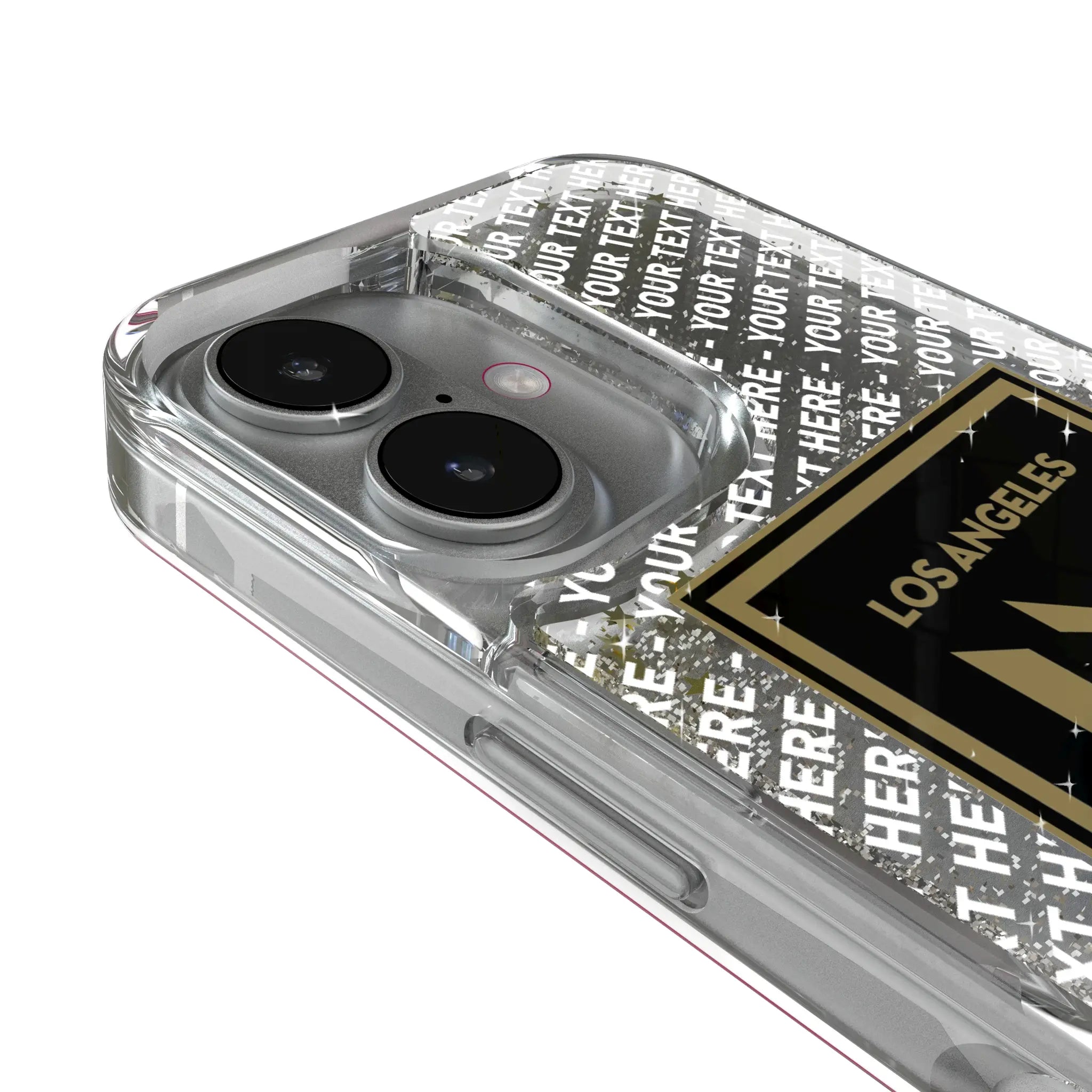 Los Angeles Football Club Personalized EndZone Plus iPhone Glitter Phone Case for Apple iPhone - Detail